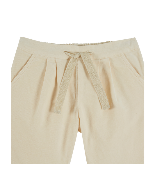 Pantalon velours porcelaine