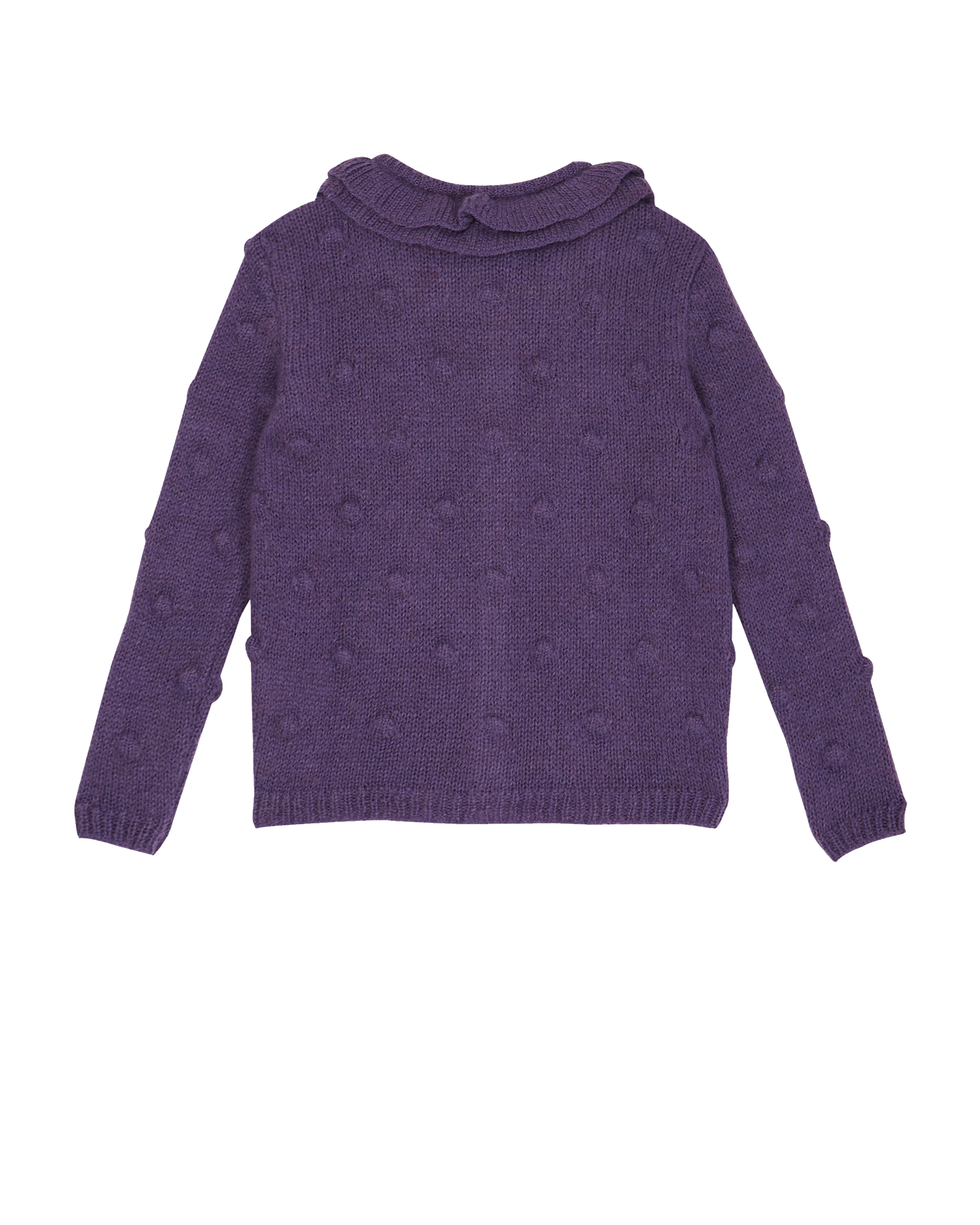 Cardigan fille laine d'alpaga violet