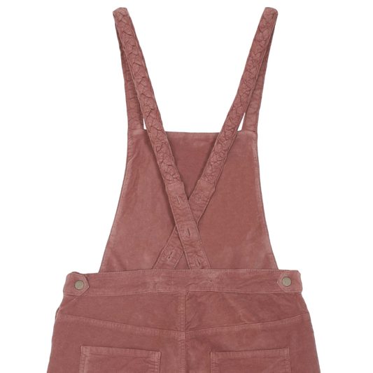 Salopette tresses velours raisin