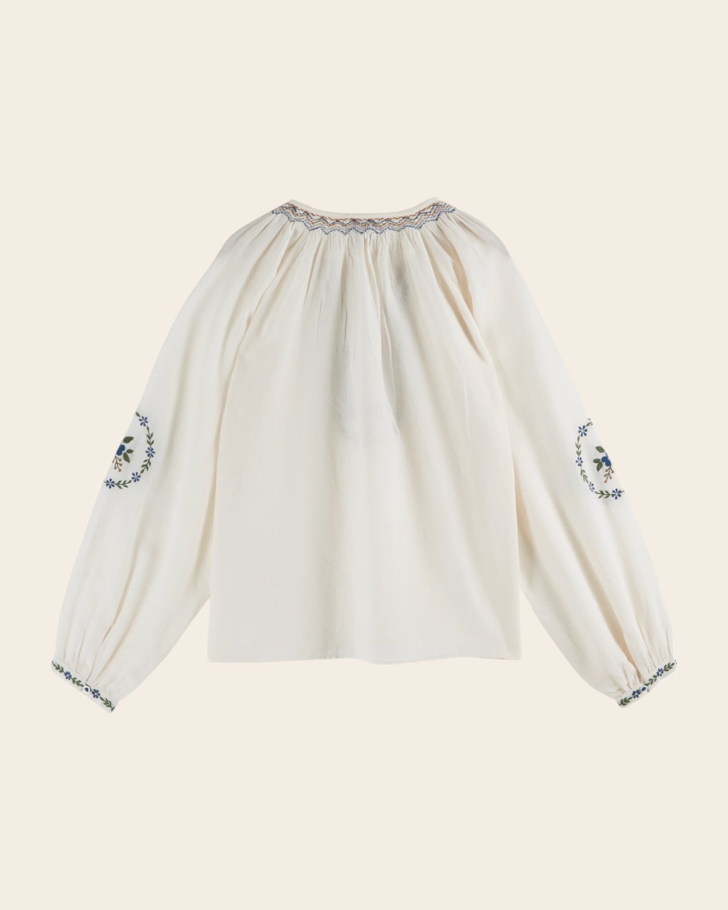 Blouse - Brodé ethnique écru