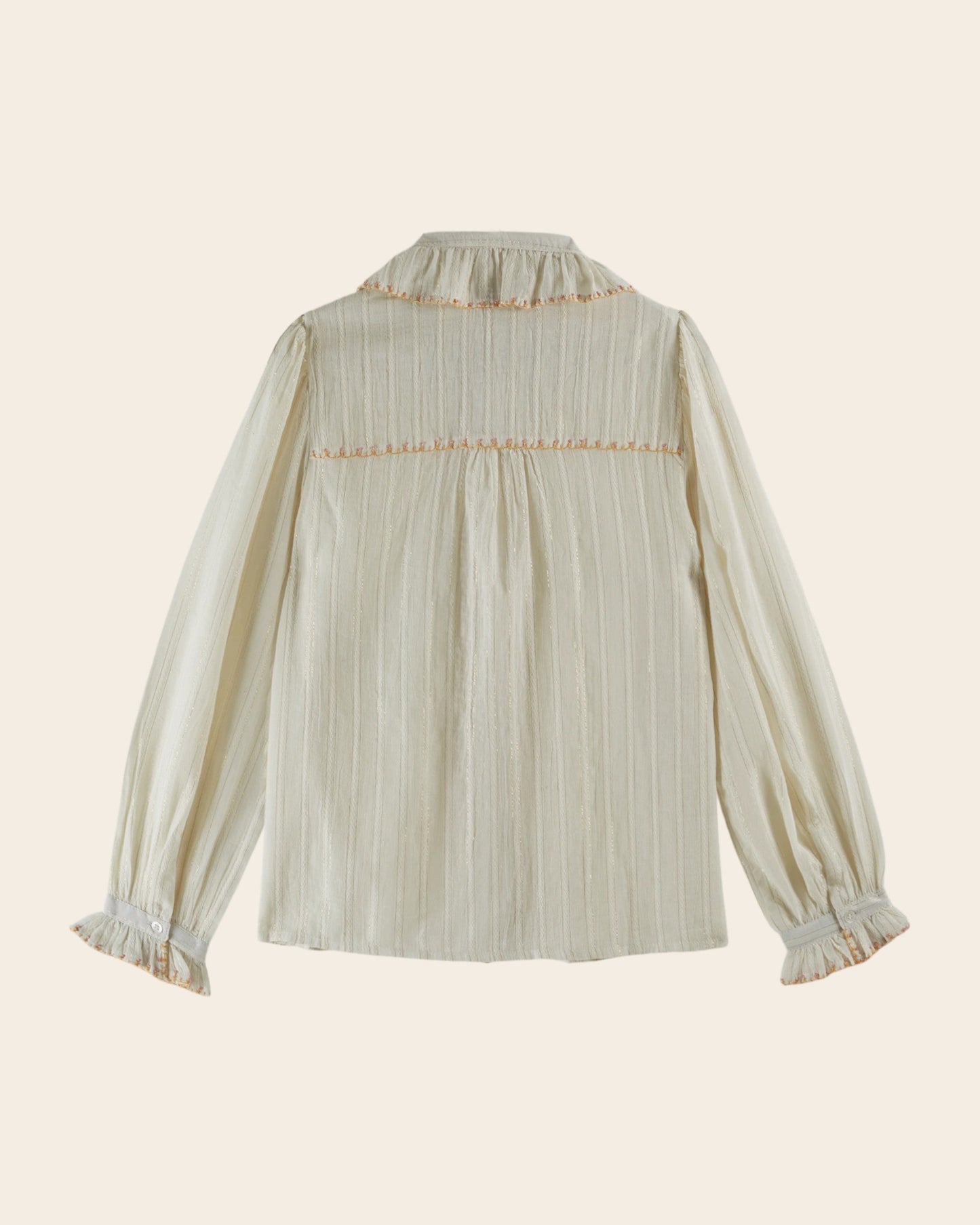 Blouse - Lurex à perles écru