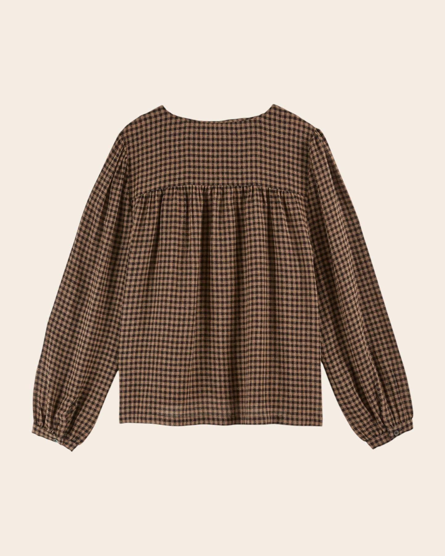 Blouse - Vichy chocolat