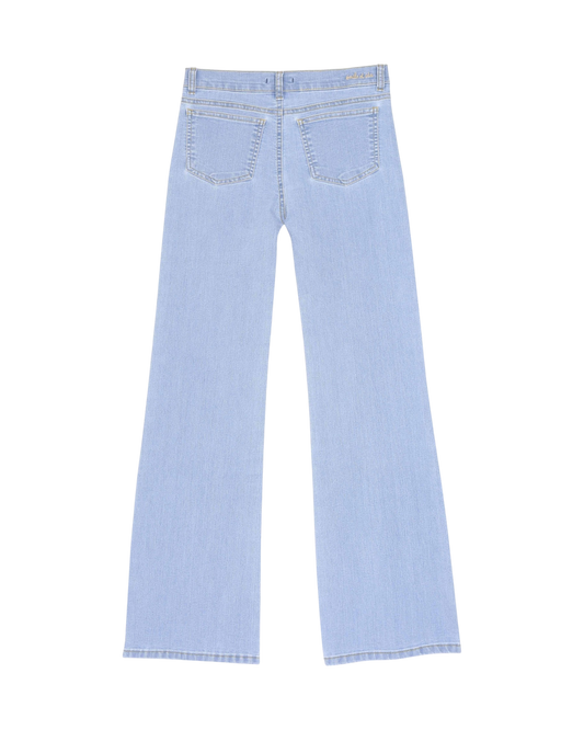 Pantalon flare bleach