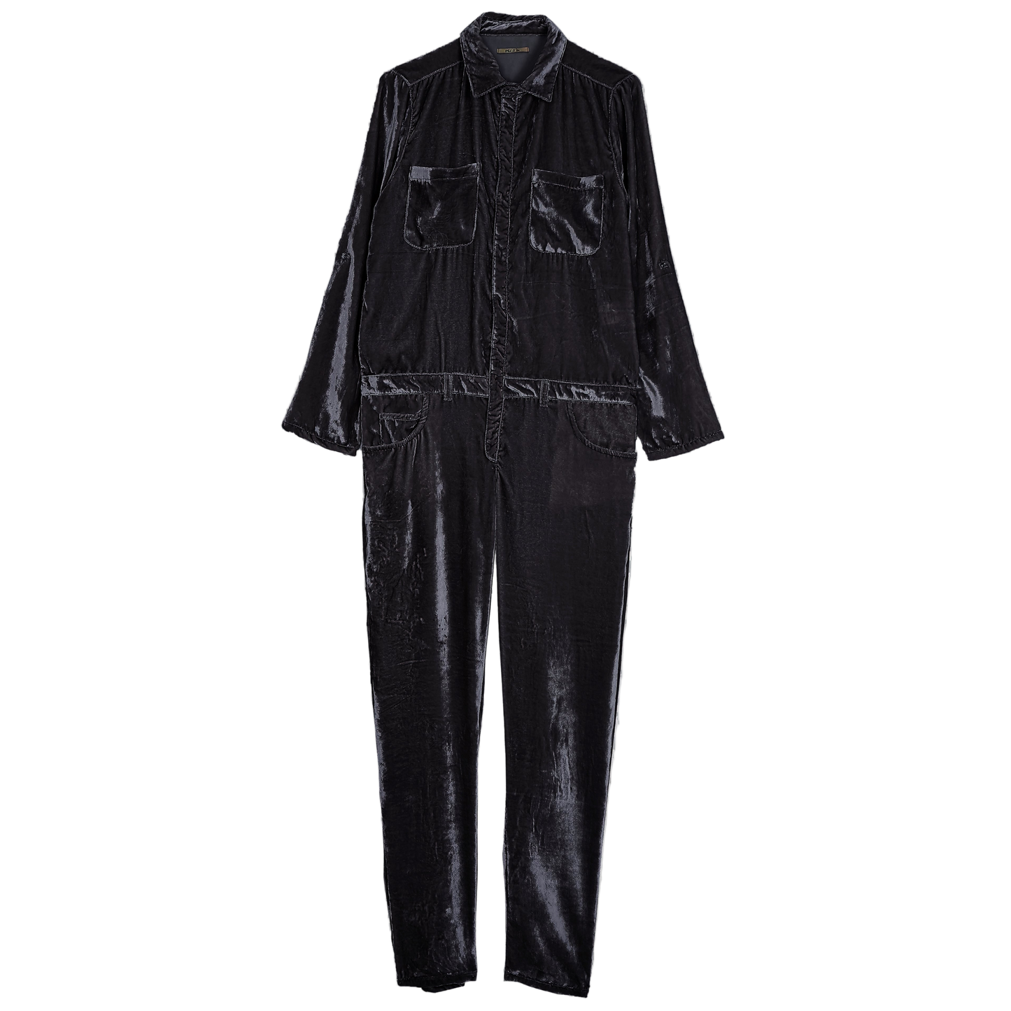Combinaison panne de velours noire