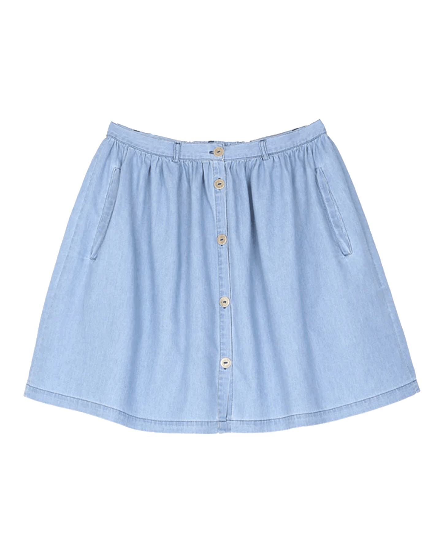 Jupe en coton chambray