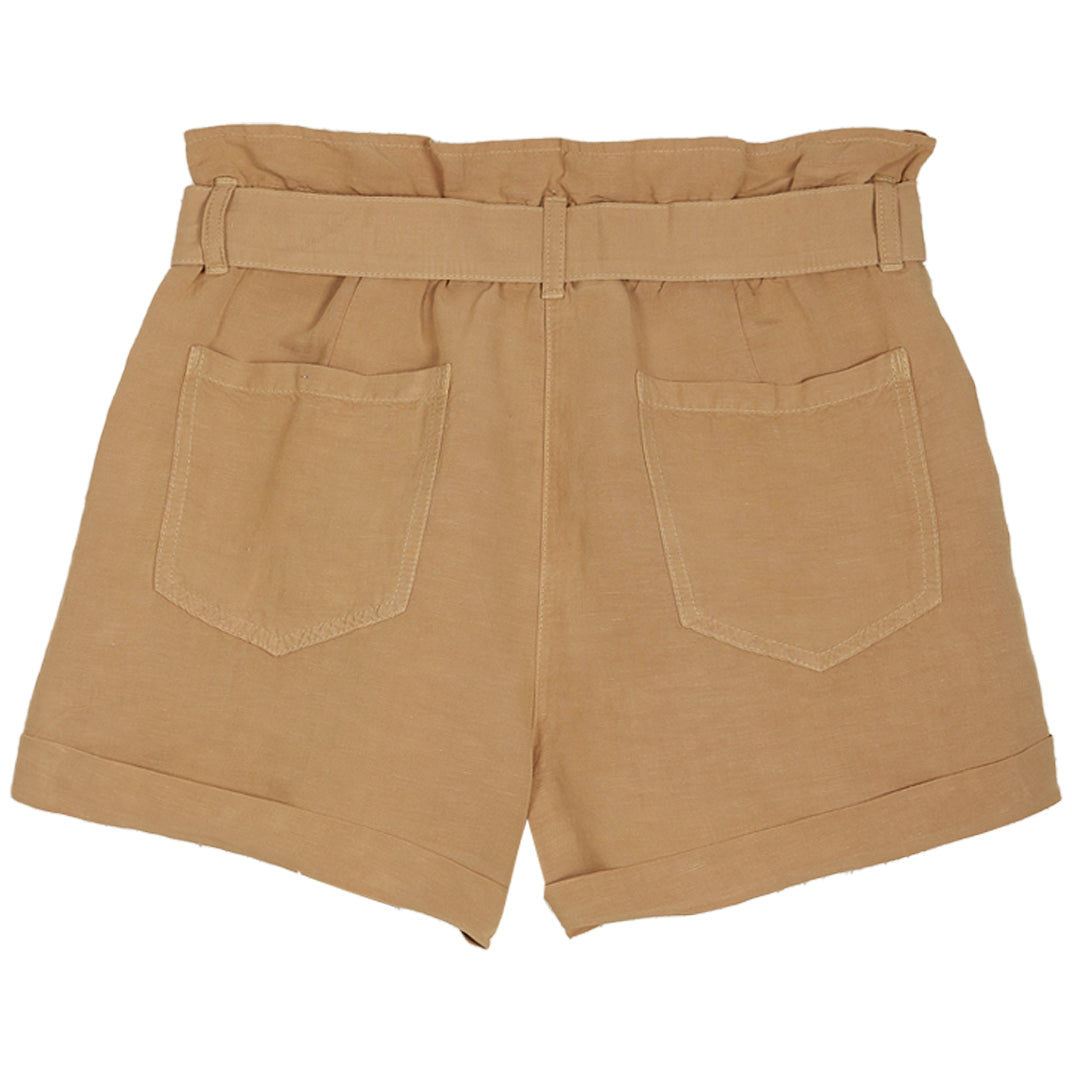 Short lin viscose beige