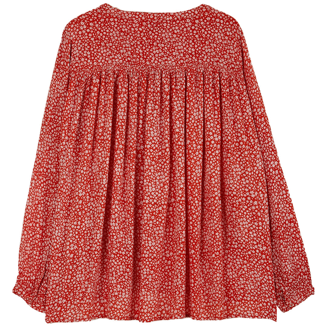 Blouse viscose rouge