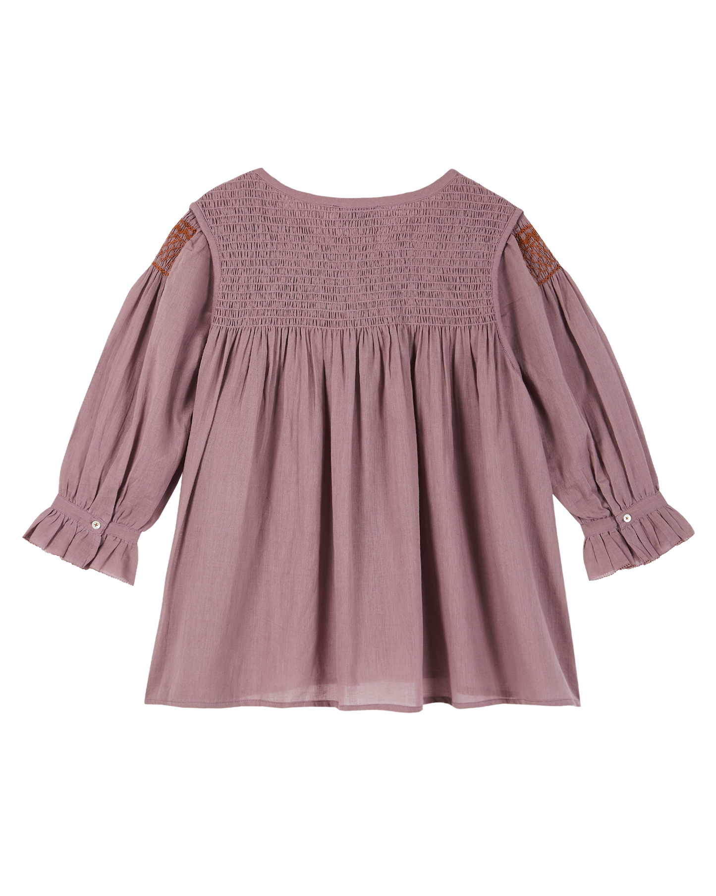 Blouse voile de coton violine