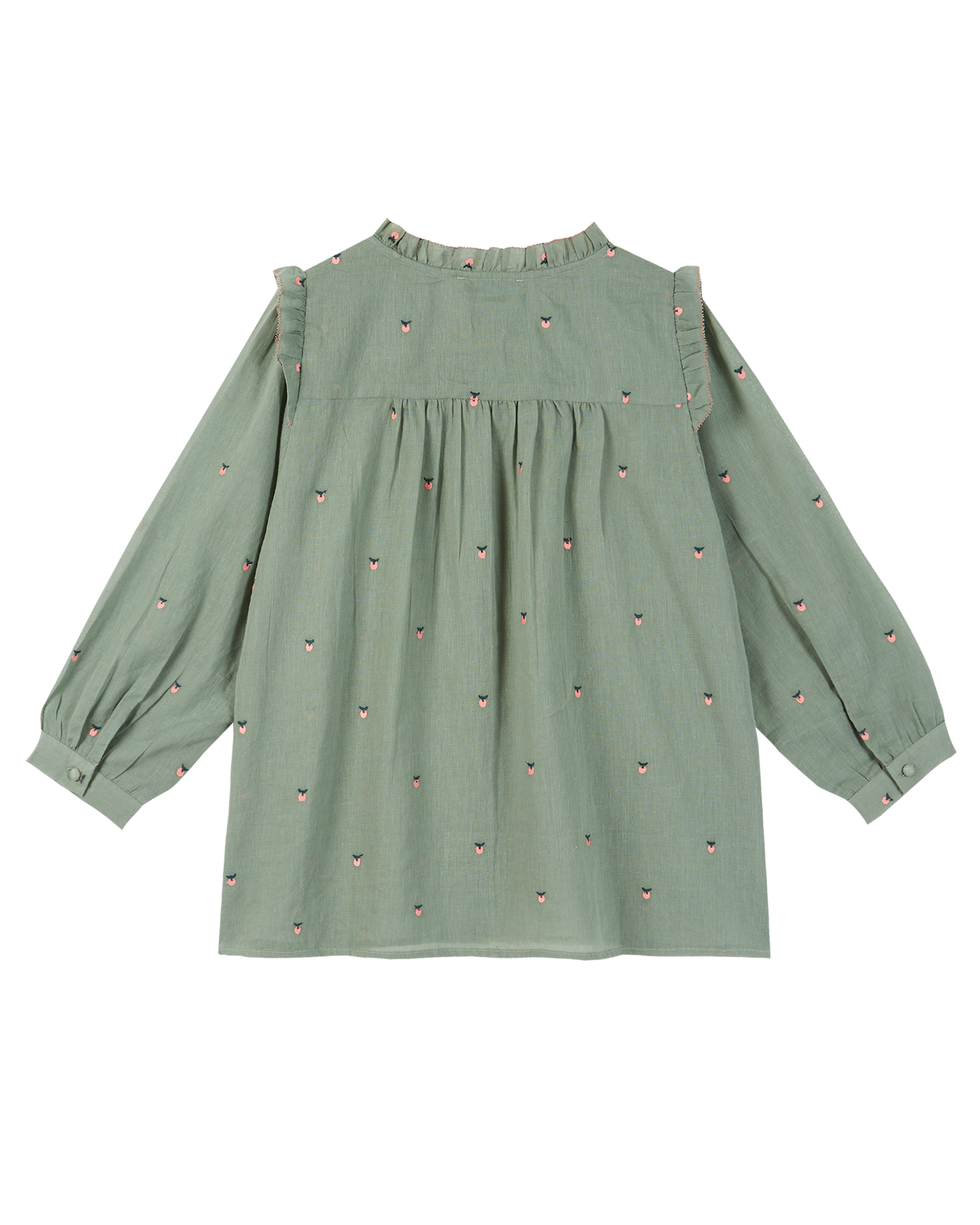 Blouse coton amande pommette