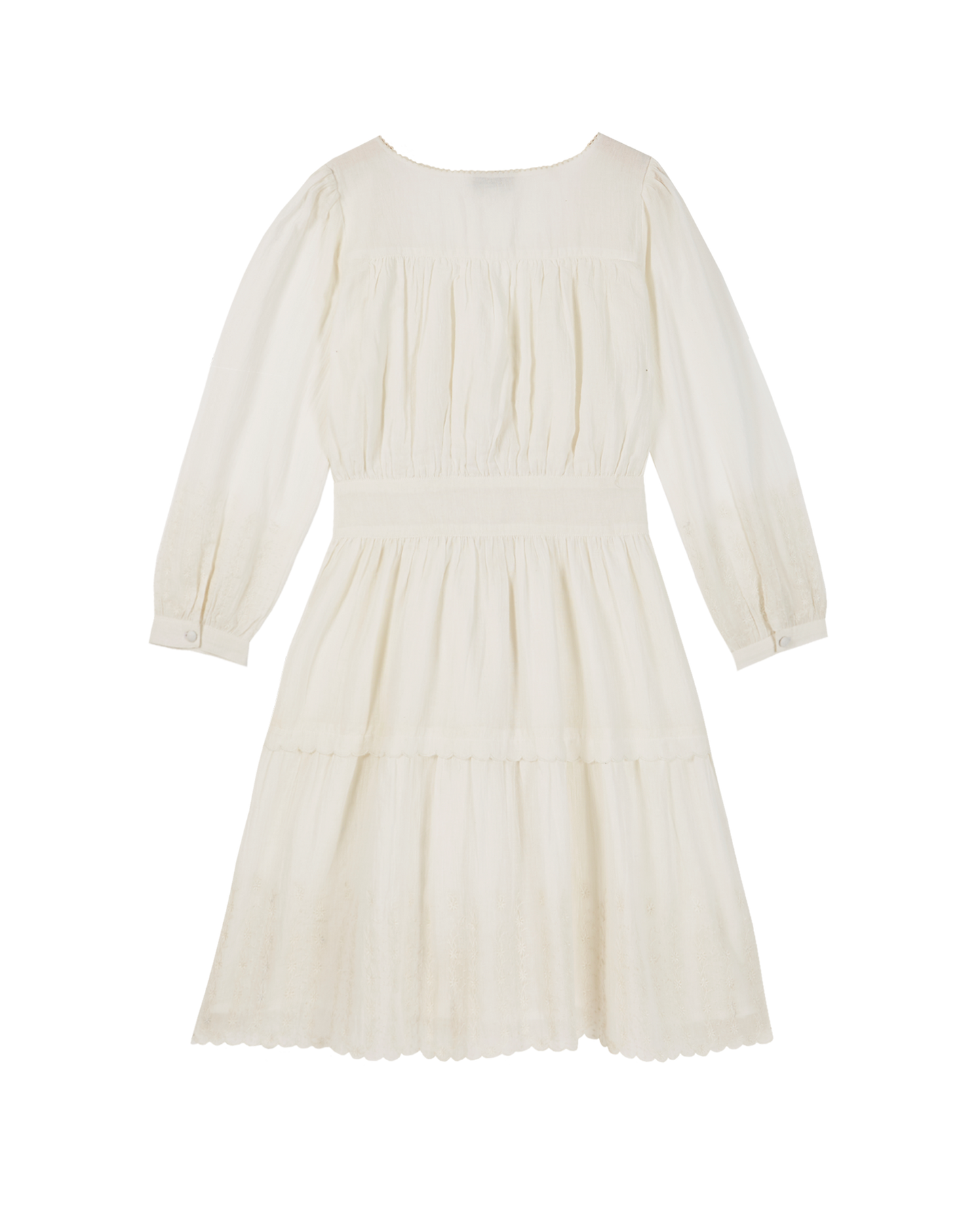 Robe portefeuille vintage coton écru
