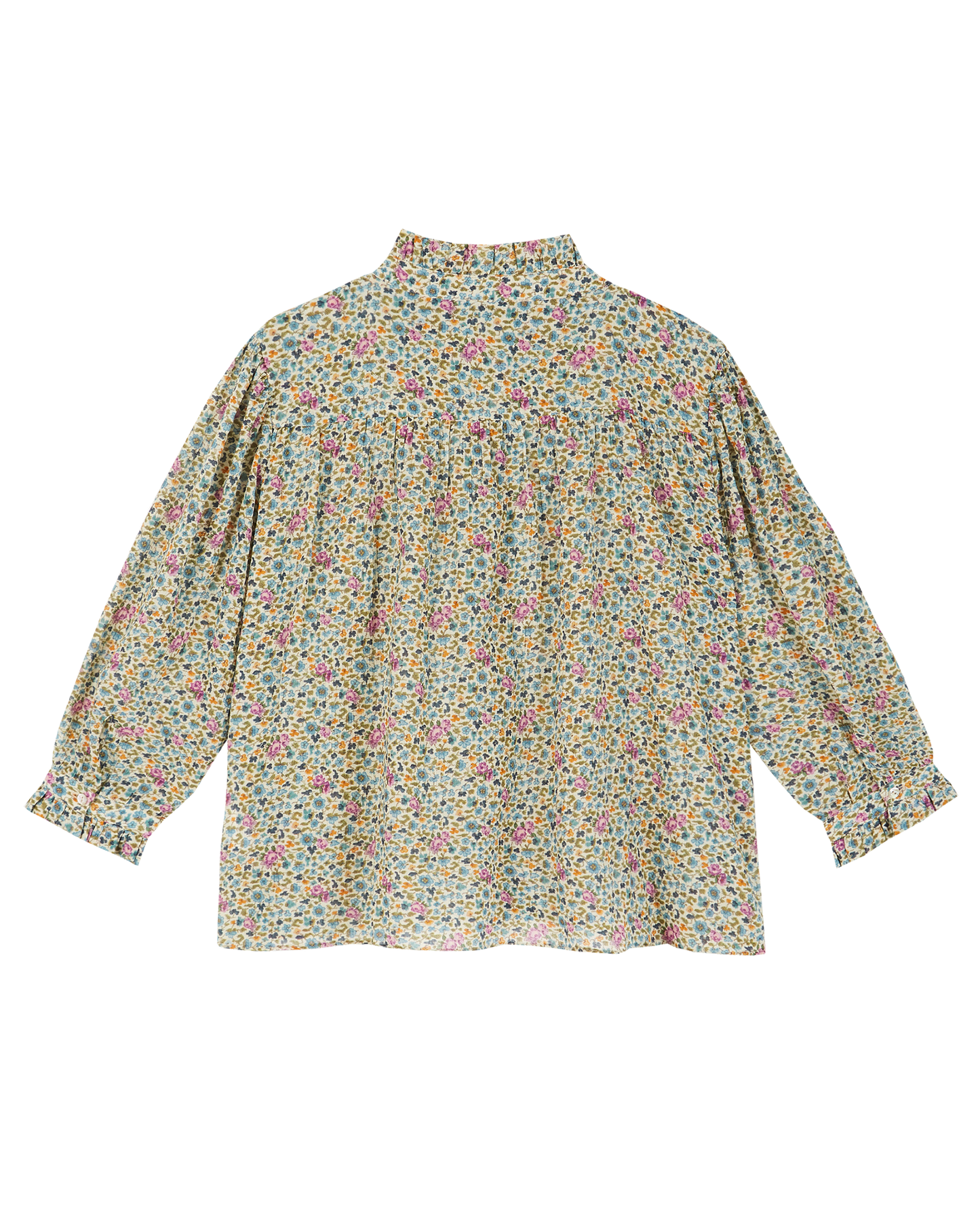 Blouse coton feuillette