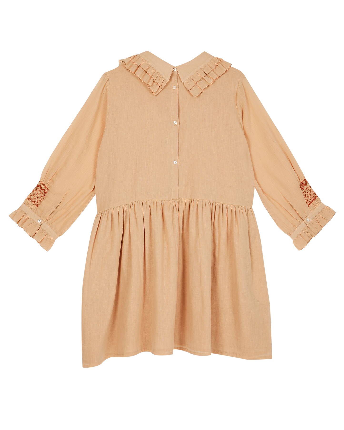 Robe voile de coton beige