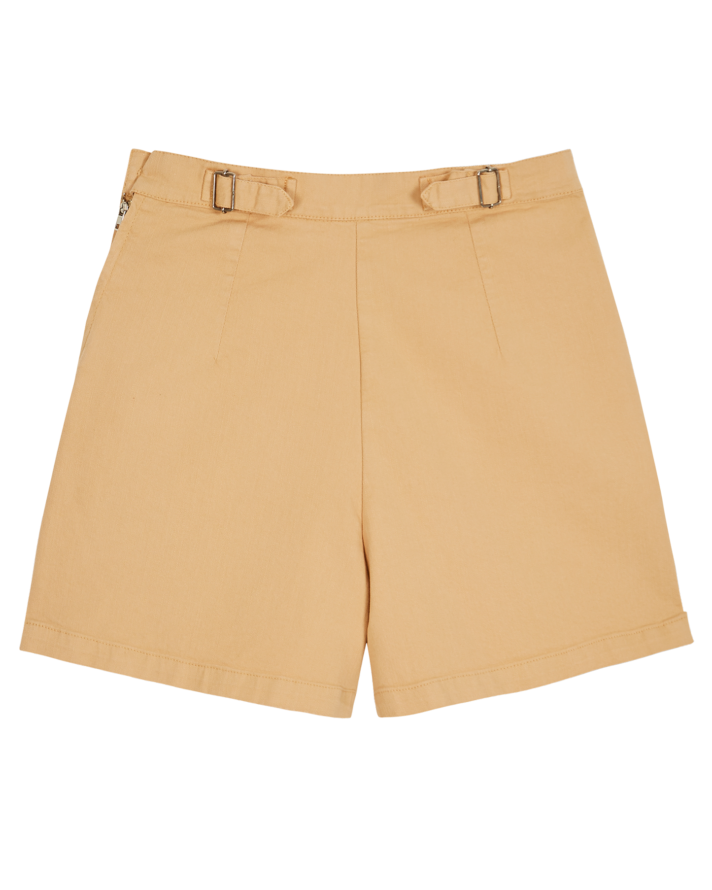 Short coton denim beige
