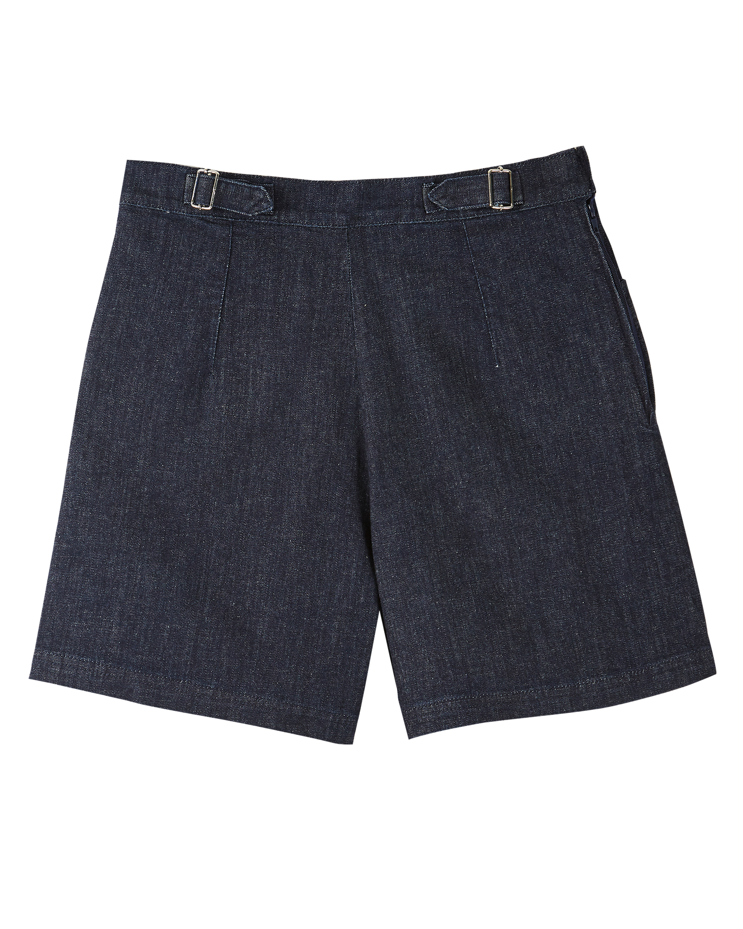 Short coton denim bleu foncé