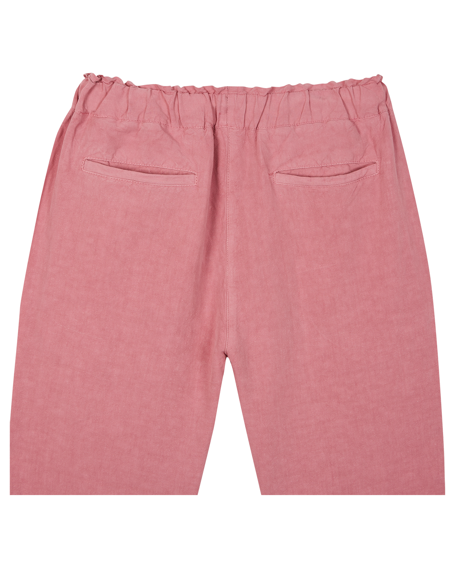 Pantalon coupe relaxed en lin et viscose lilas
