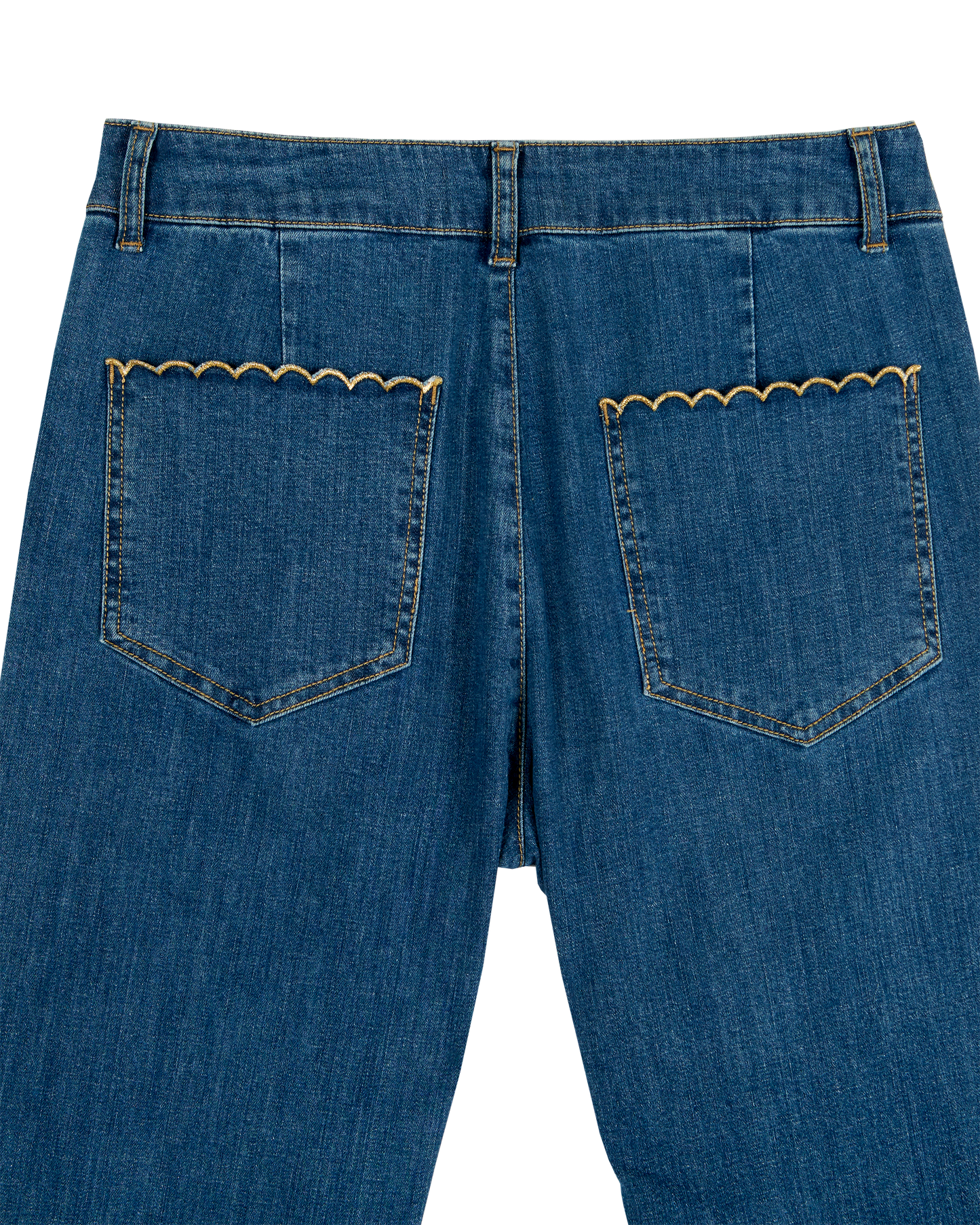 Pantalon à pont coton bio denim bleu