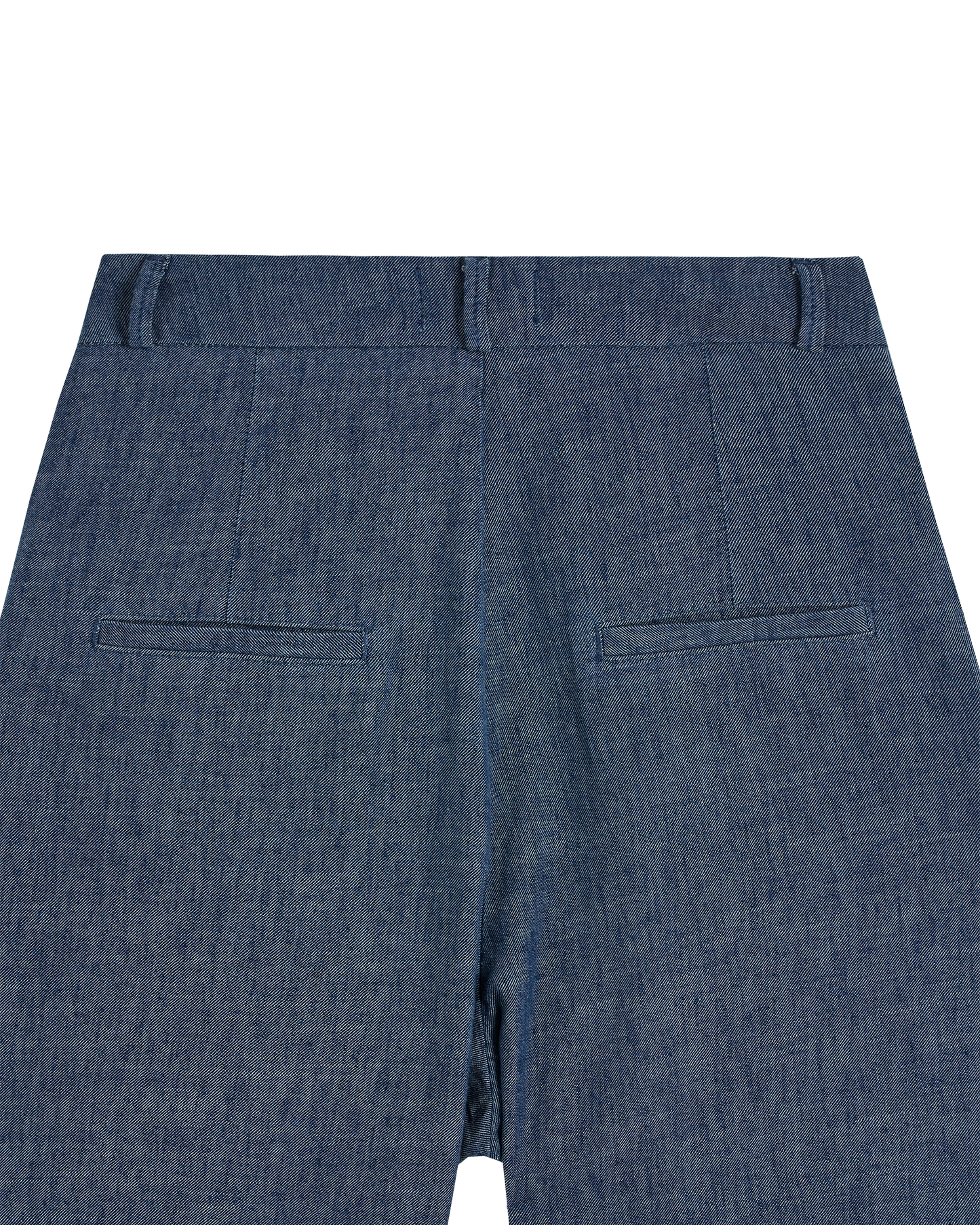 Pantalon palazzo lin et coton bleu indigo
