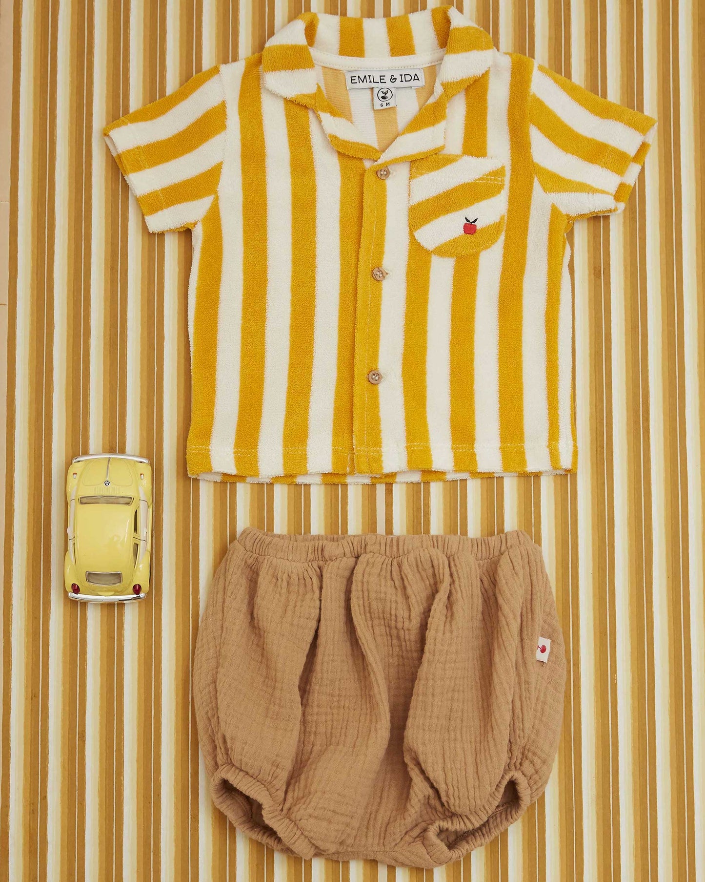 Chemise éponge rayure soleil