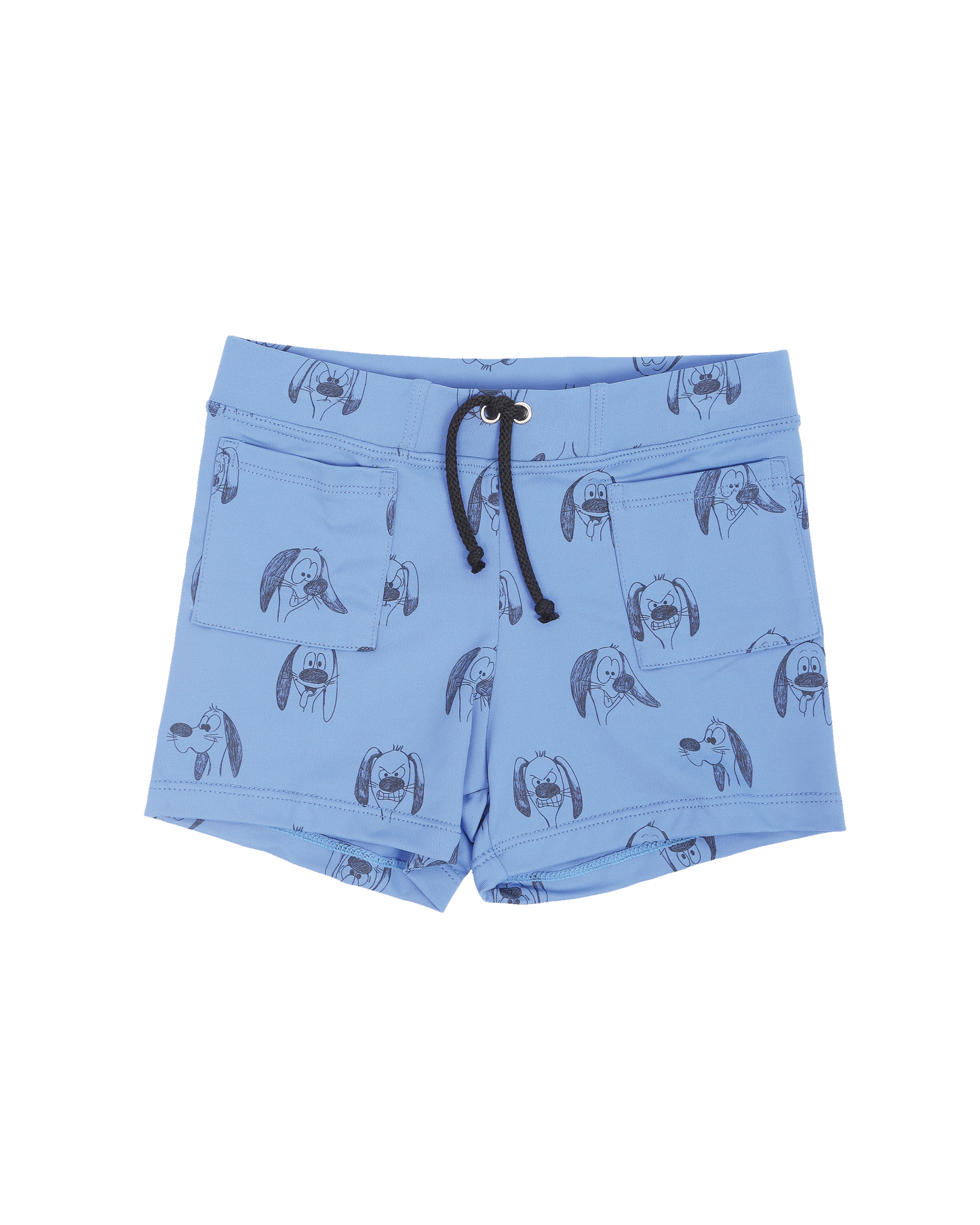 Maillot de bain boxer dog bleu