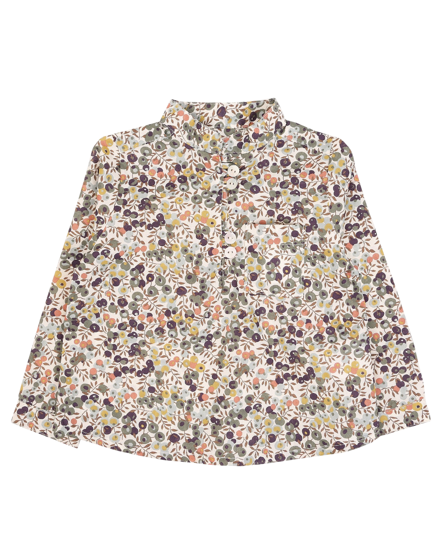 Chemise kurta Liberty cassis
