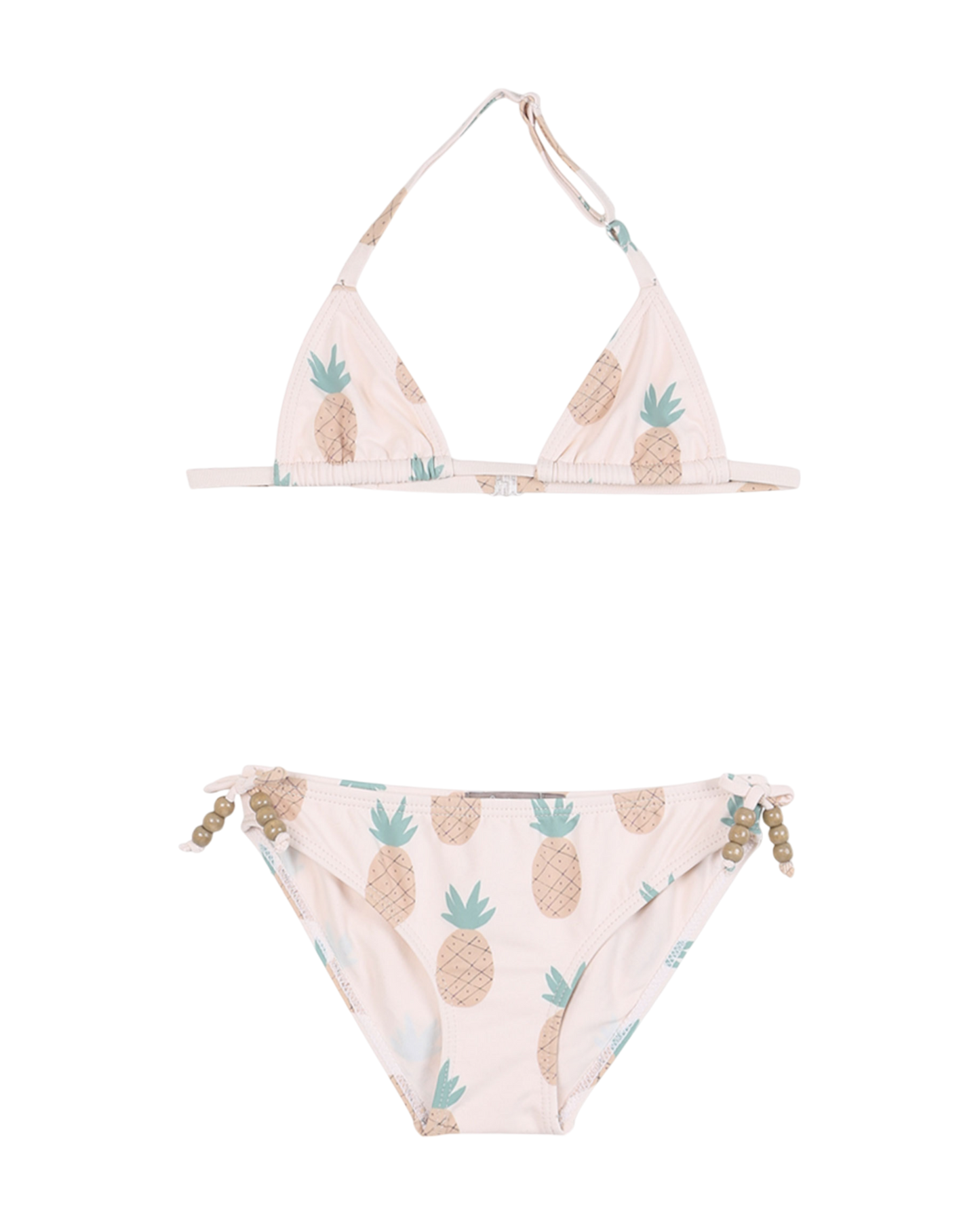 Maillot de bain 2 pièces ananas rose