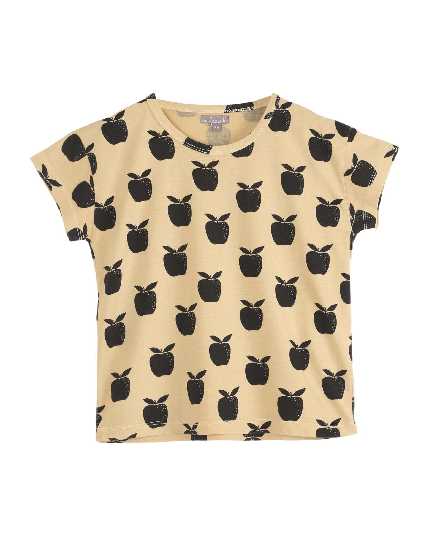 T-shirt pommes jaune