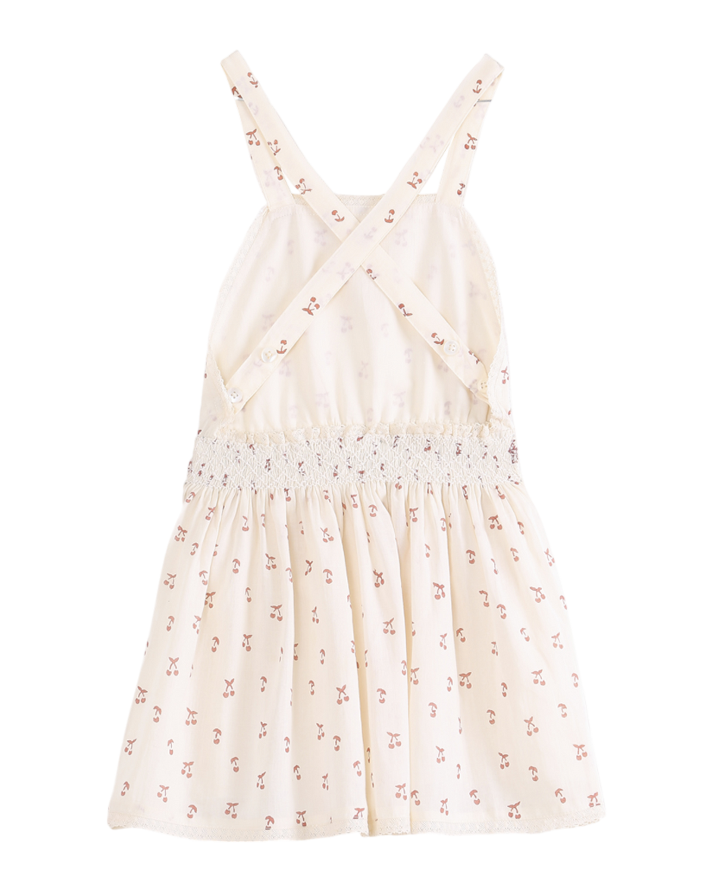 Robe cerisette écru