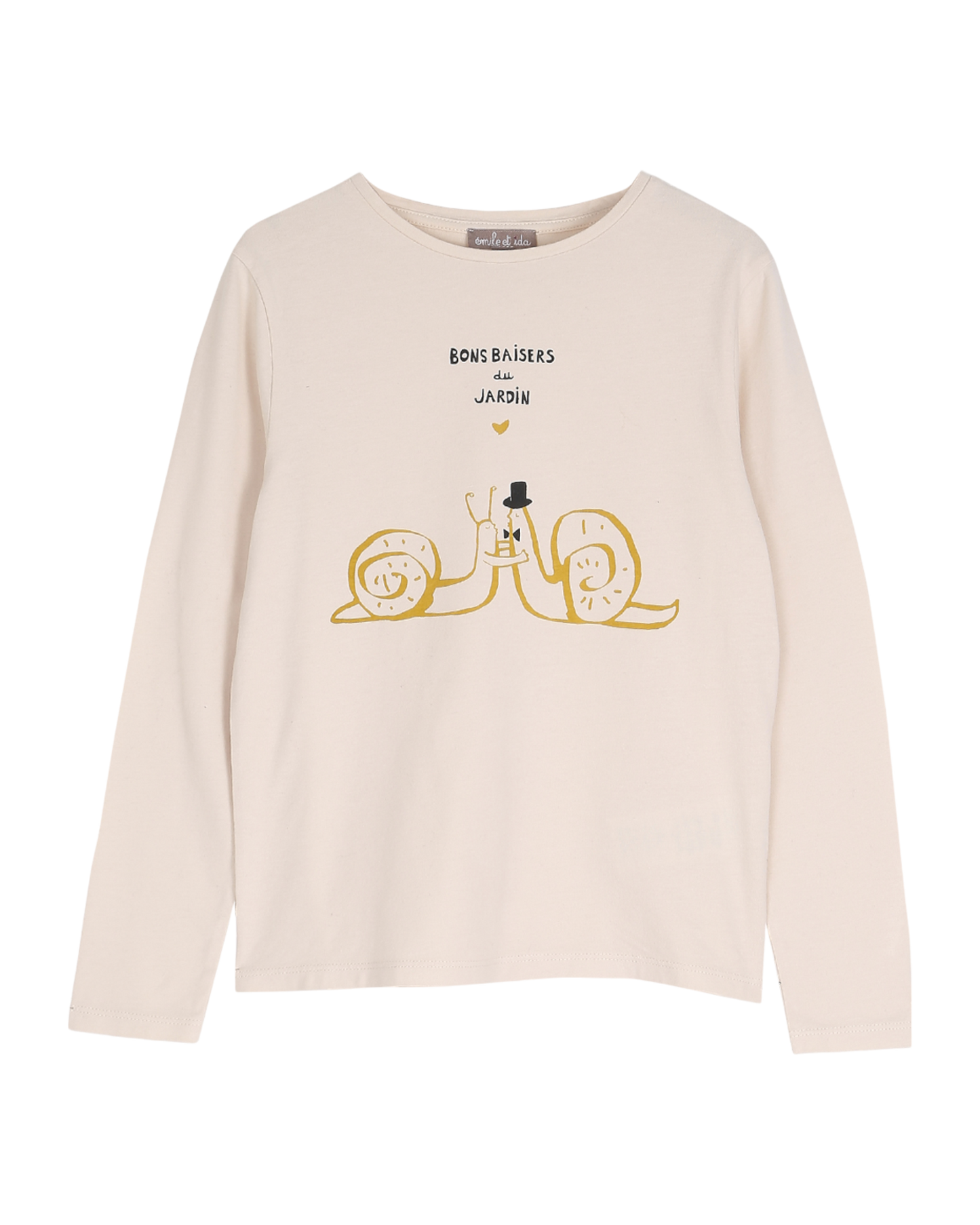 T-shirt en coton coquille escargot