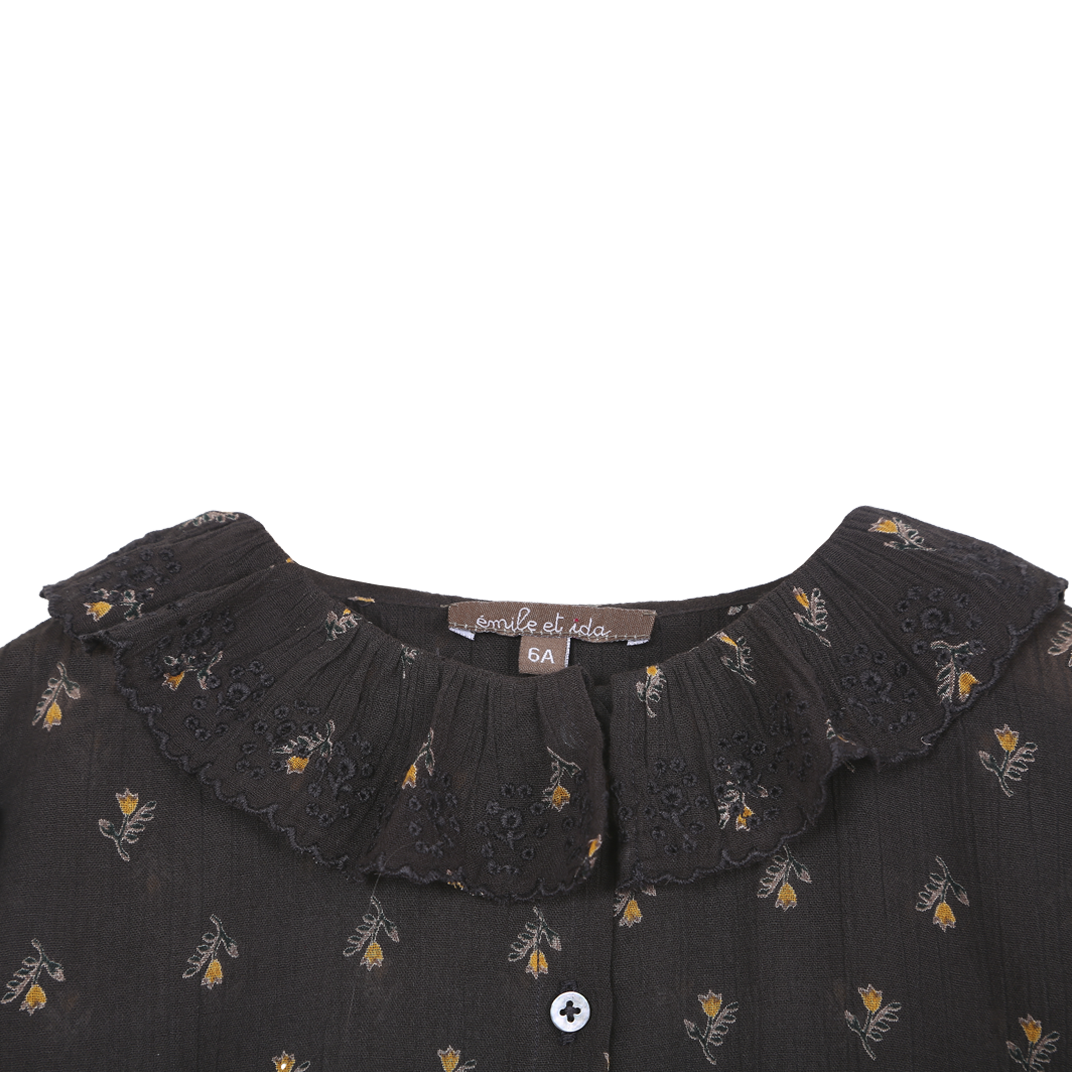 Blouse jonquille noir