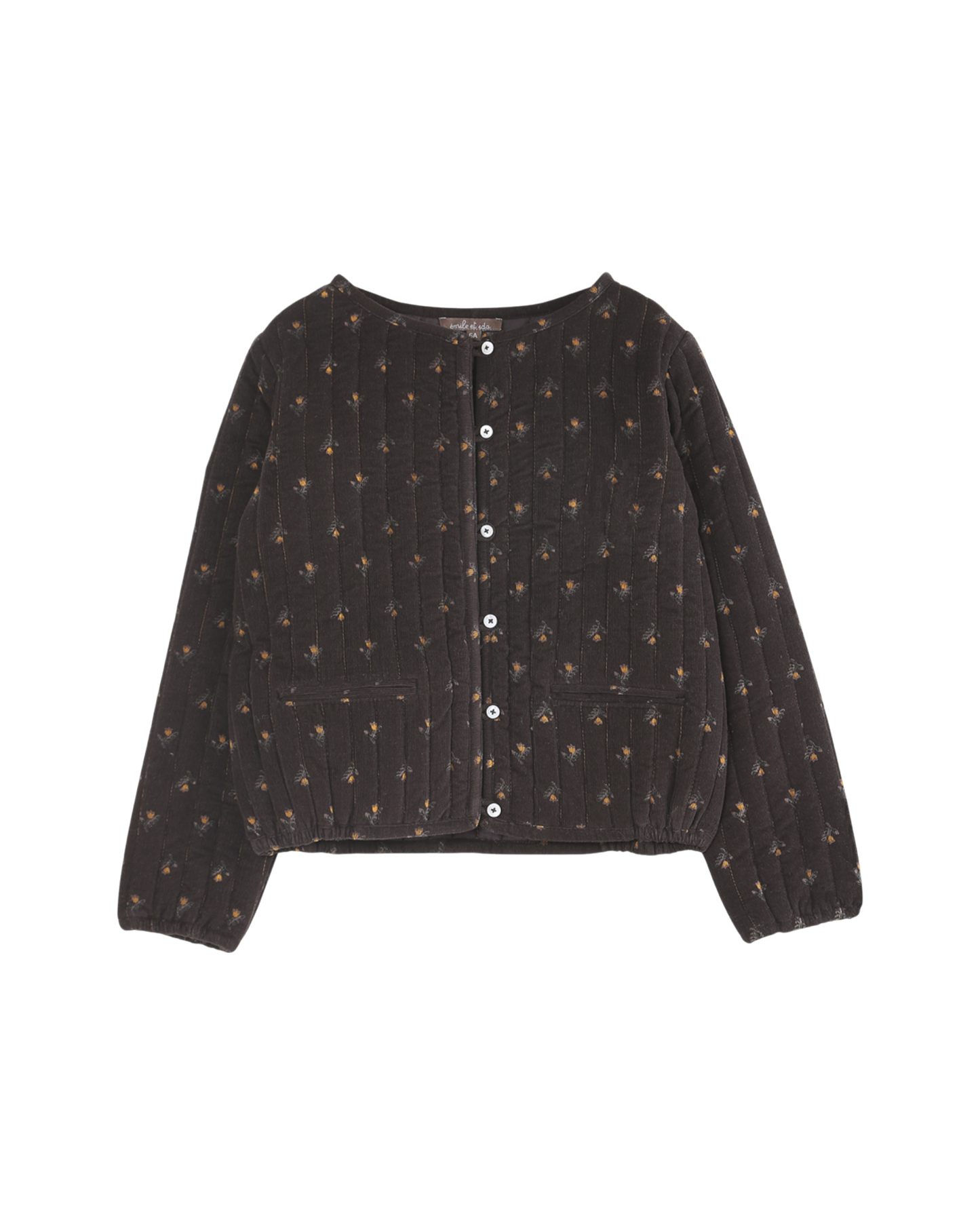 Veste velours milleraies jonquille marine