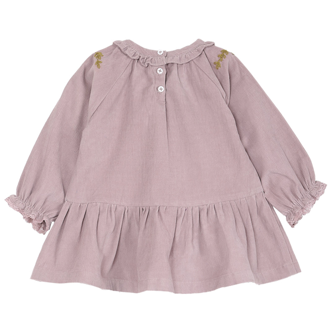 robe bebe en velours violette