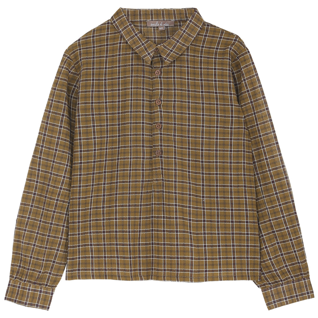 Kurta à carreaux écorce
