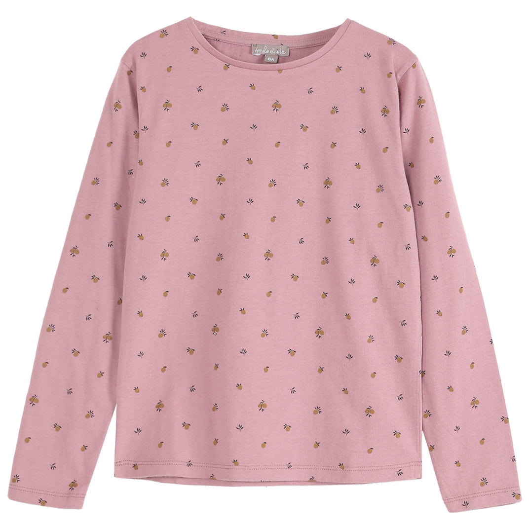 tee shirt en coton bio bois imprime mirabelle