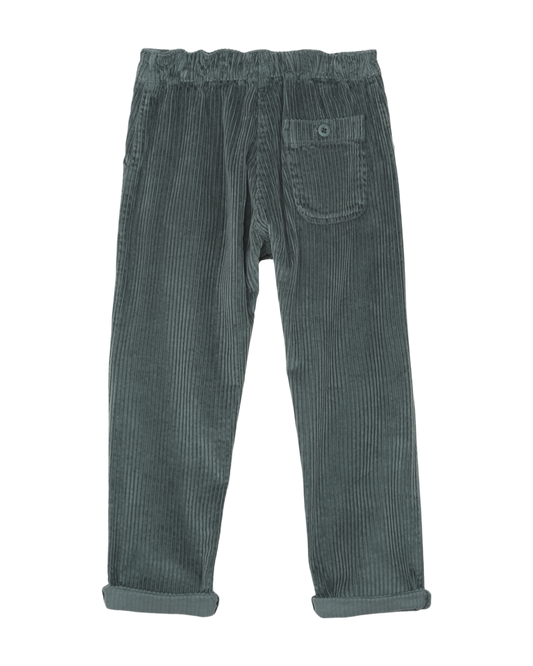 pantalon garcon en velours a grosses côtes canard