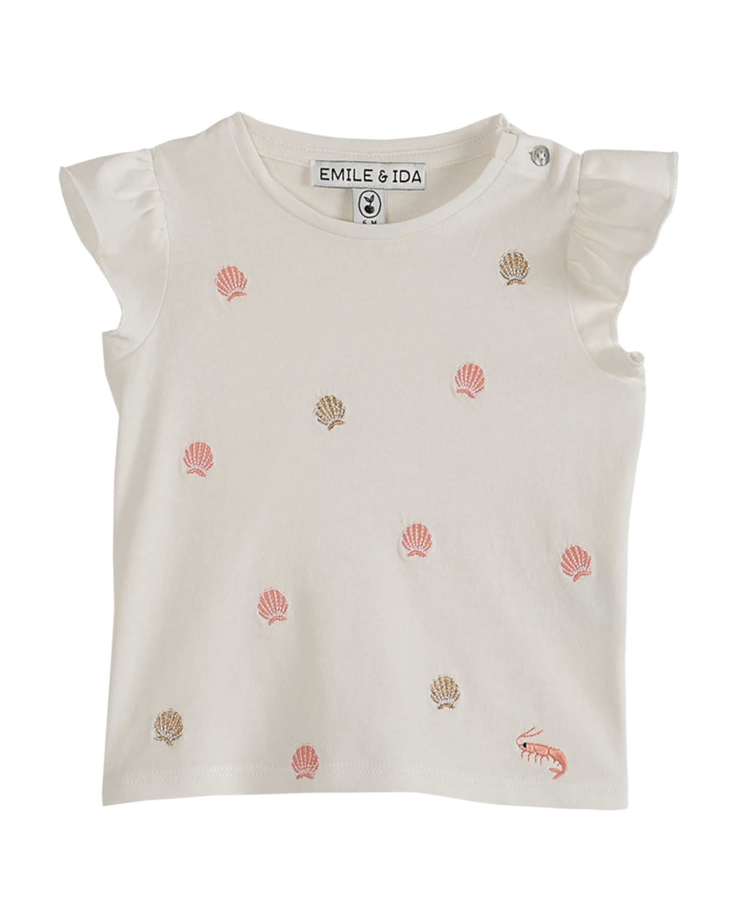 T-shirt coquillages blanc