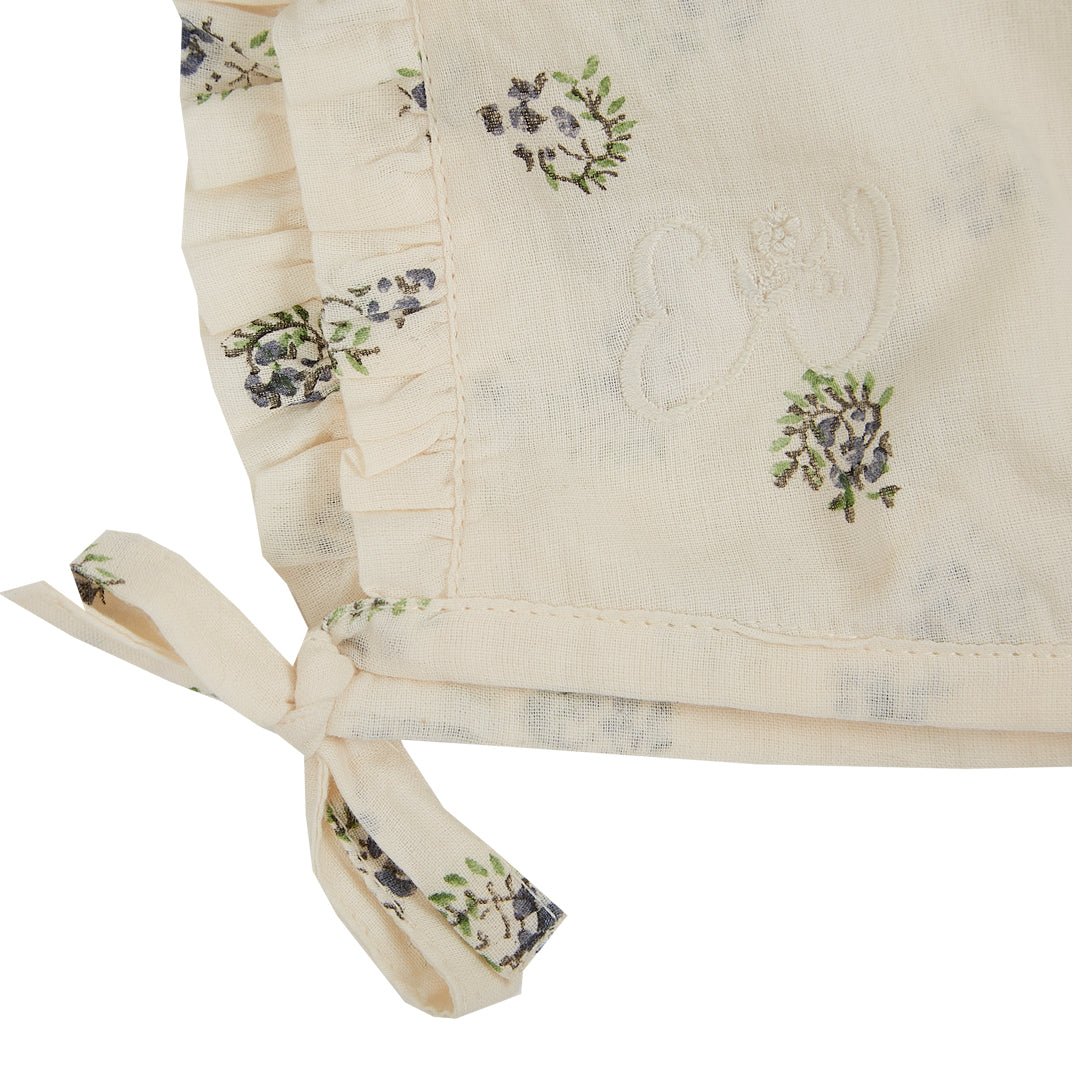 Béguin voile de coton écru