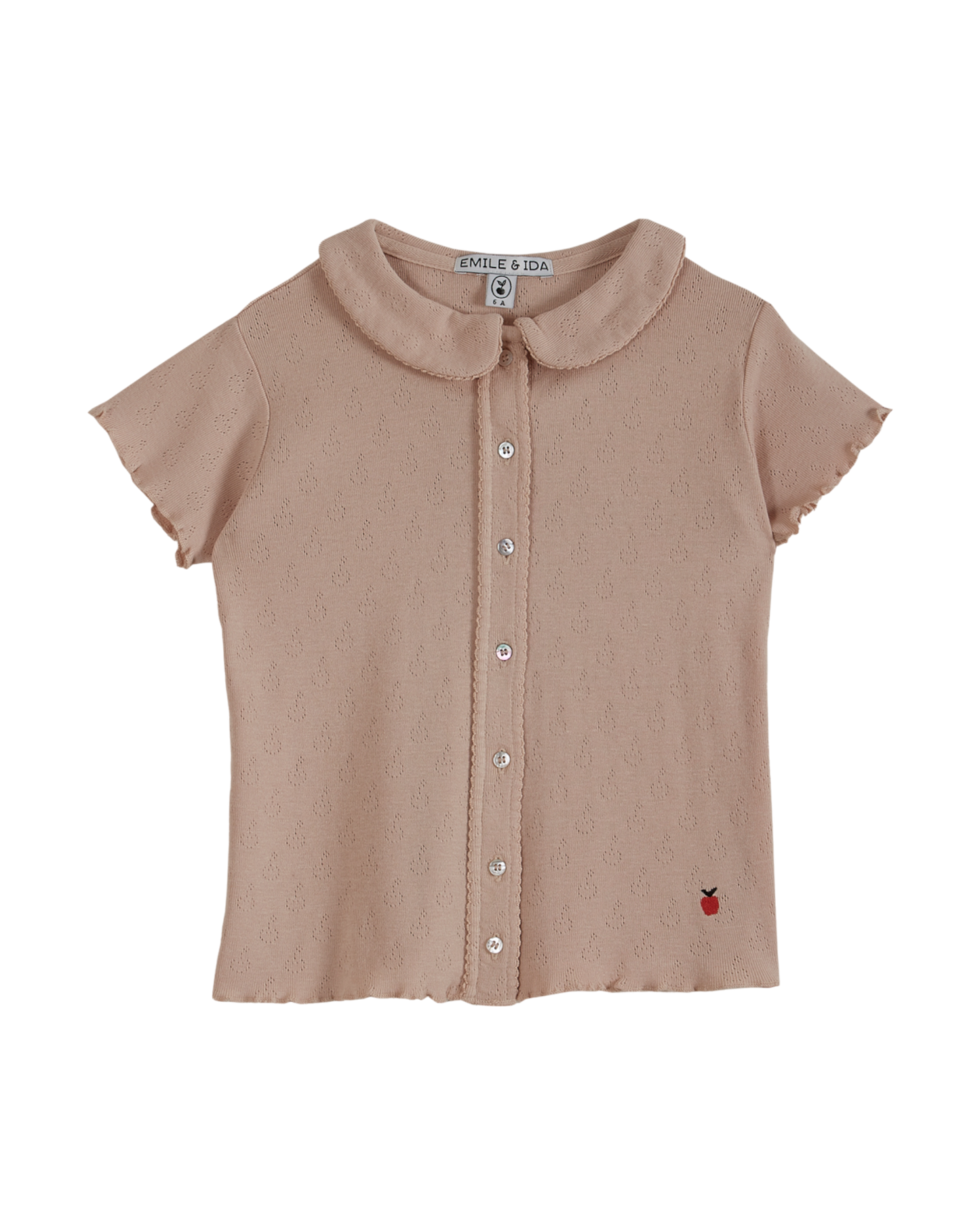 Tee-shirt jersey de coton modal rose