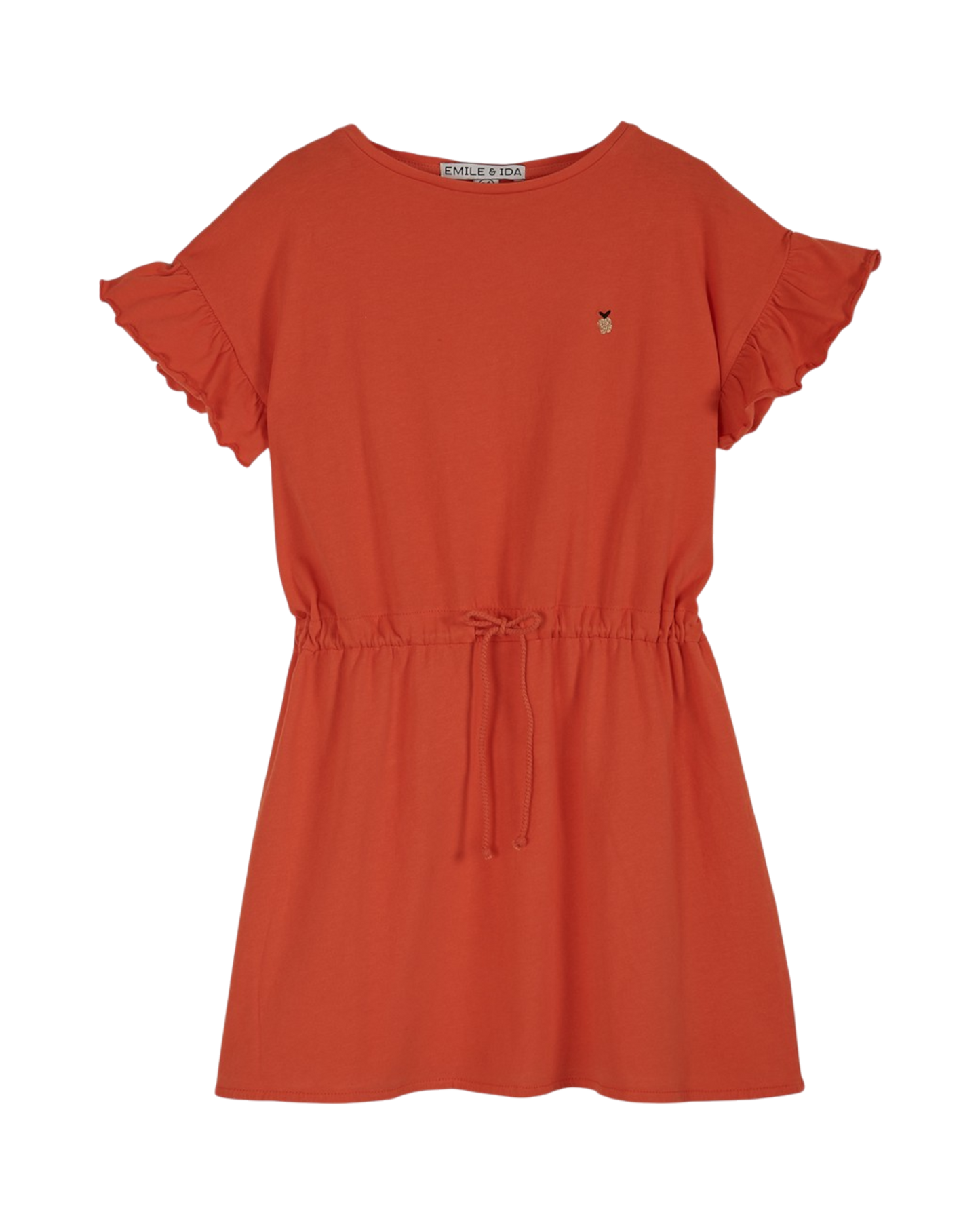 Robe coton bio rouge