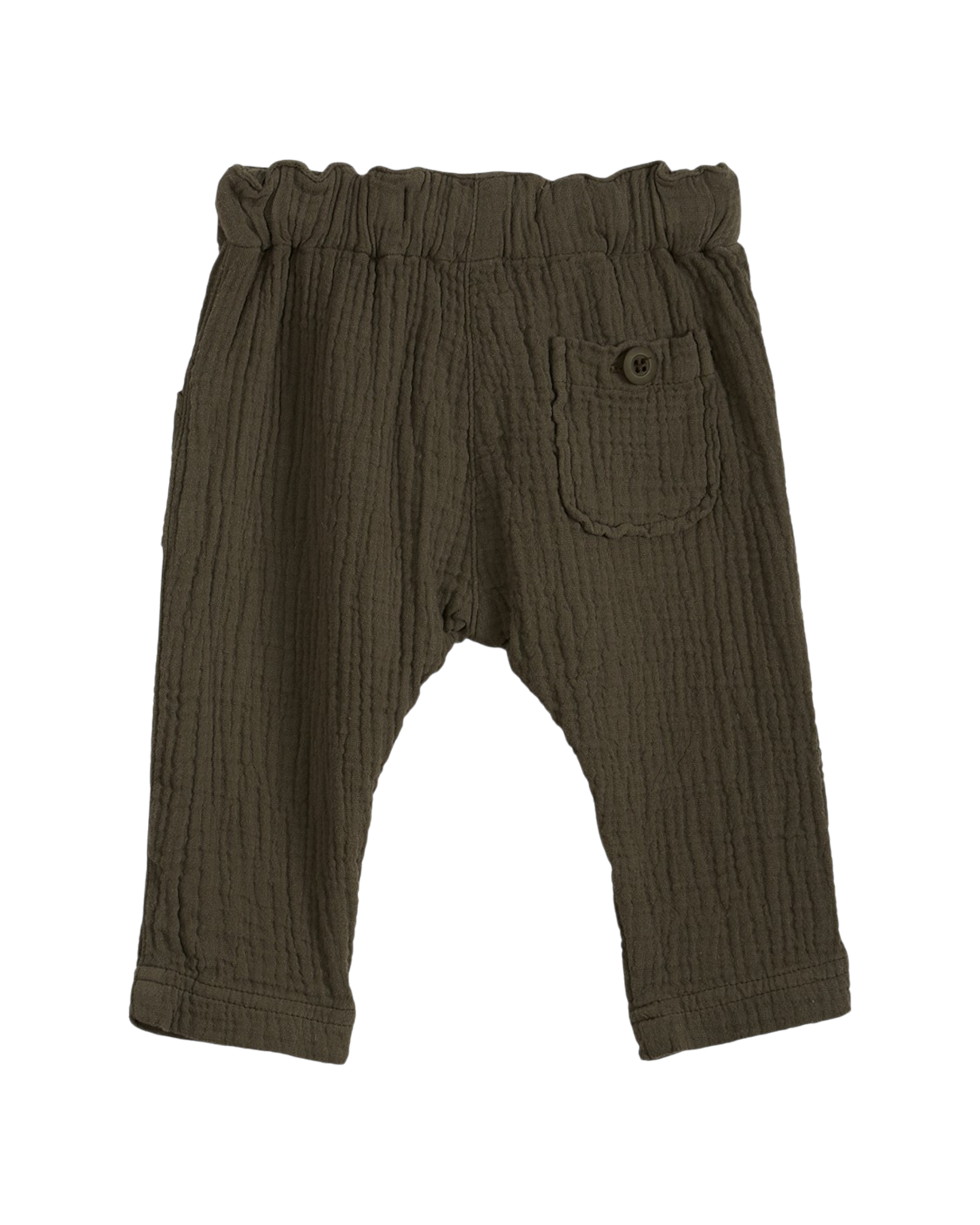 Pantalon double gaze de coton kaki