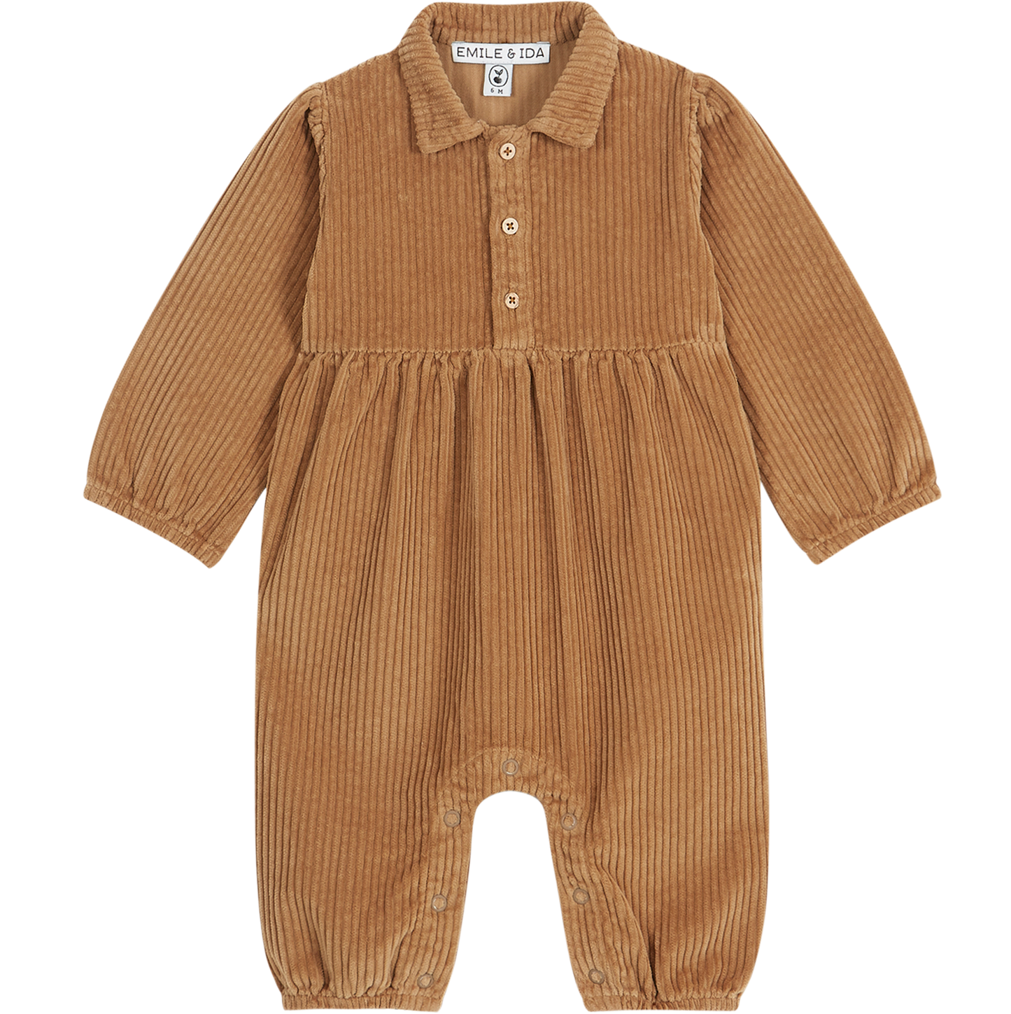 Combinaison velours de coton noix
