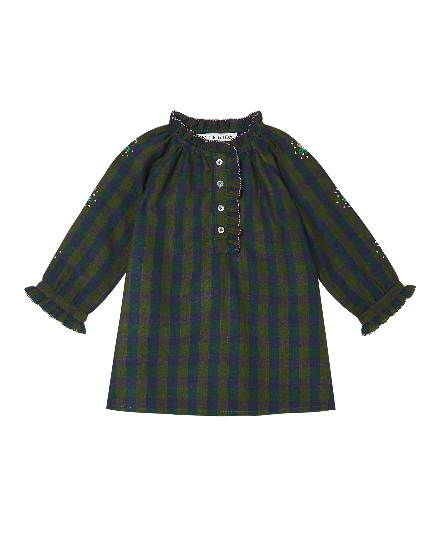 Robe écossais cèdre et bleu marine