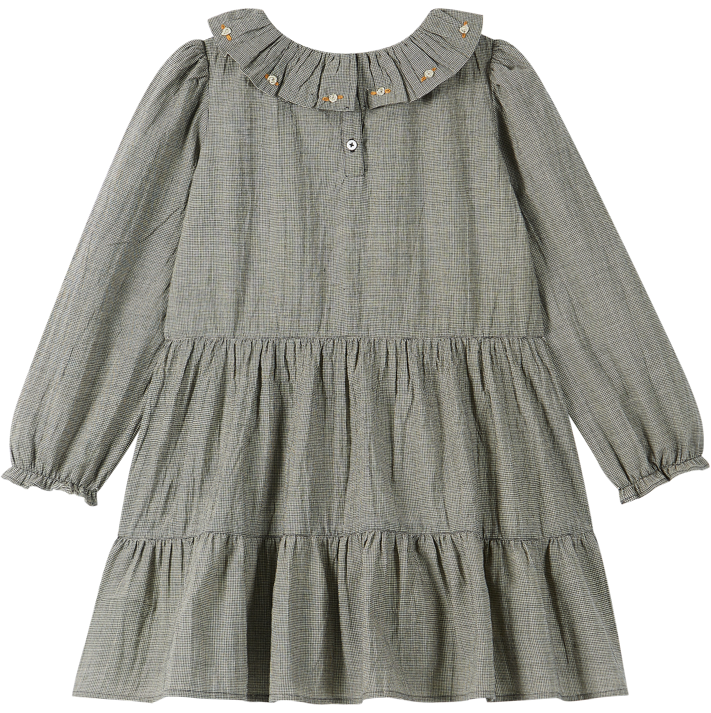 Robe coton pied de puce noir et blanc