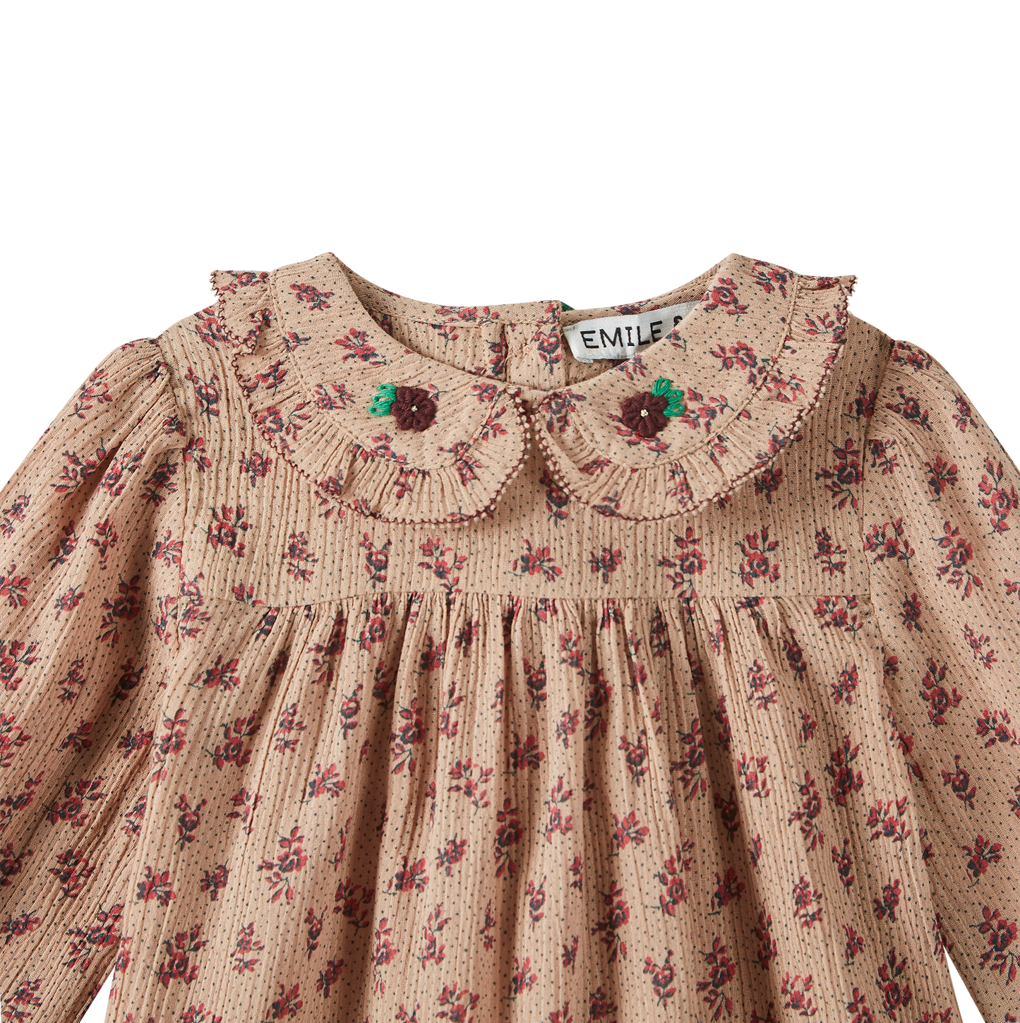 Robe voile de coton fleurette rose