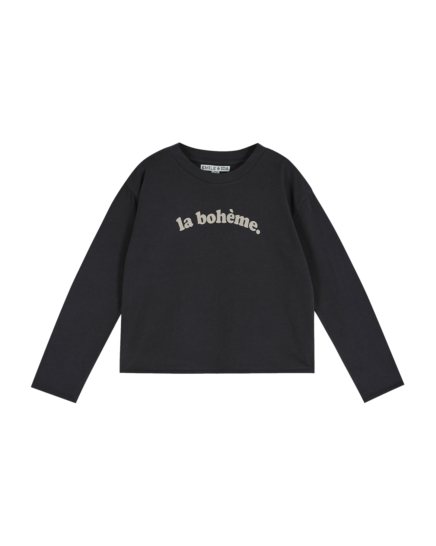 T-shirt coton bio La bohème bitume