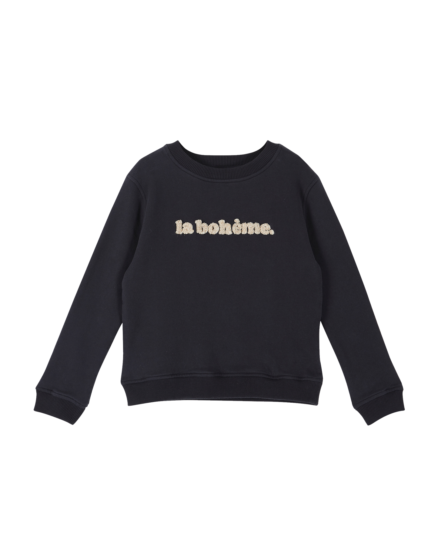 Sweatshirt coton bio "la bohème" bitume