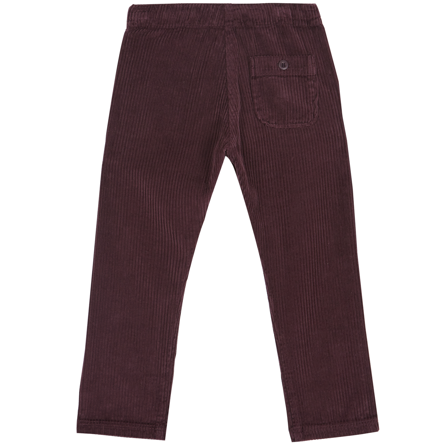 Pantalon velours à grosses côtes aubergine