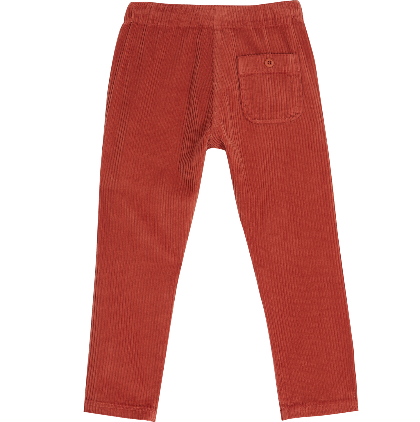 Pantalon velours à grosses côtes tomette
