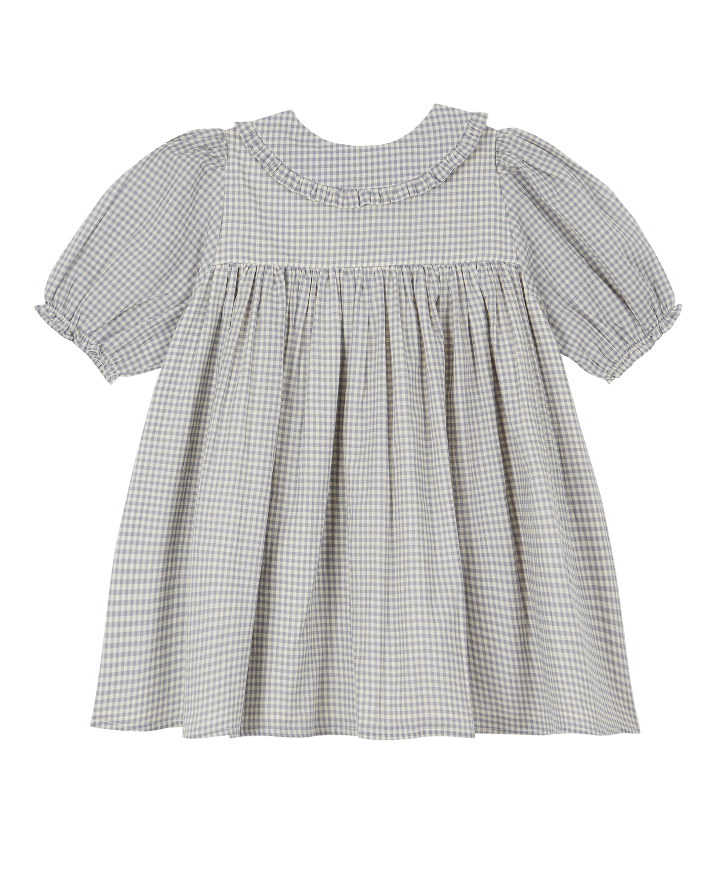 Robe coton vichy bleu