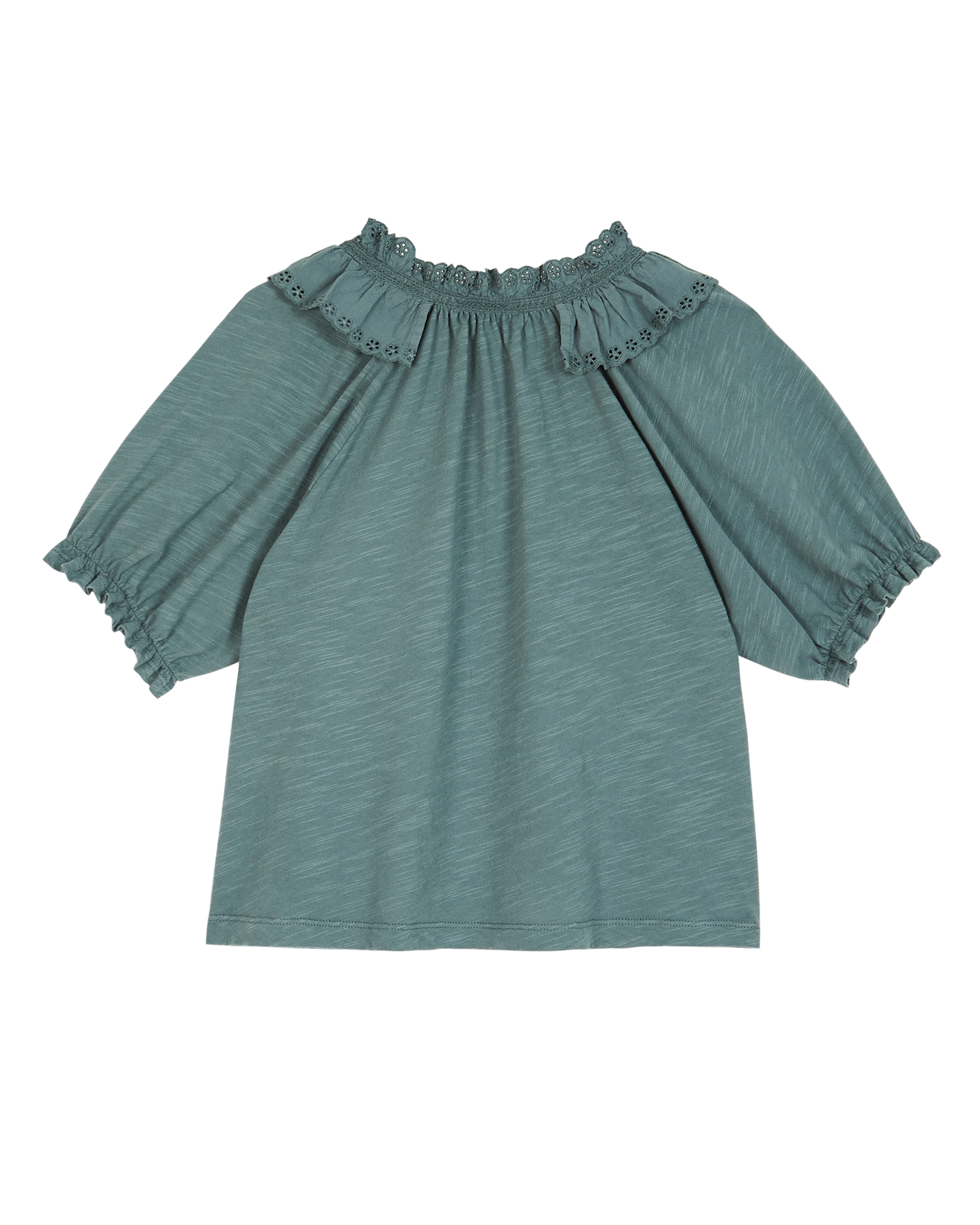 Blouse coton bio épinard
