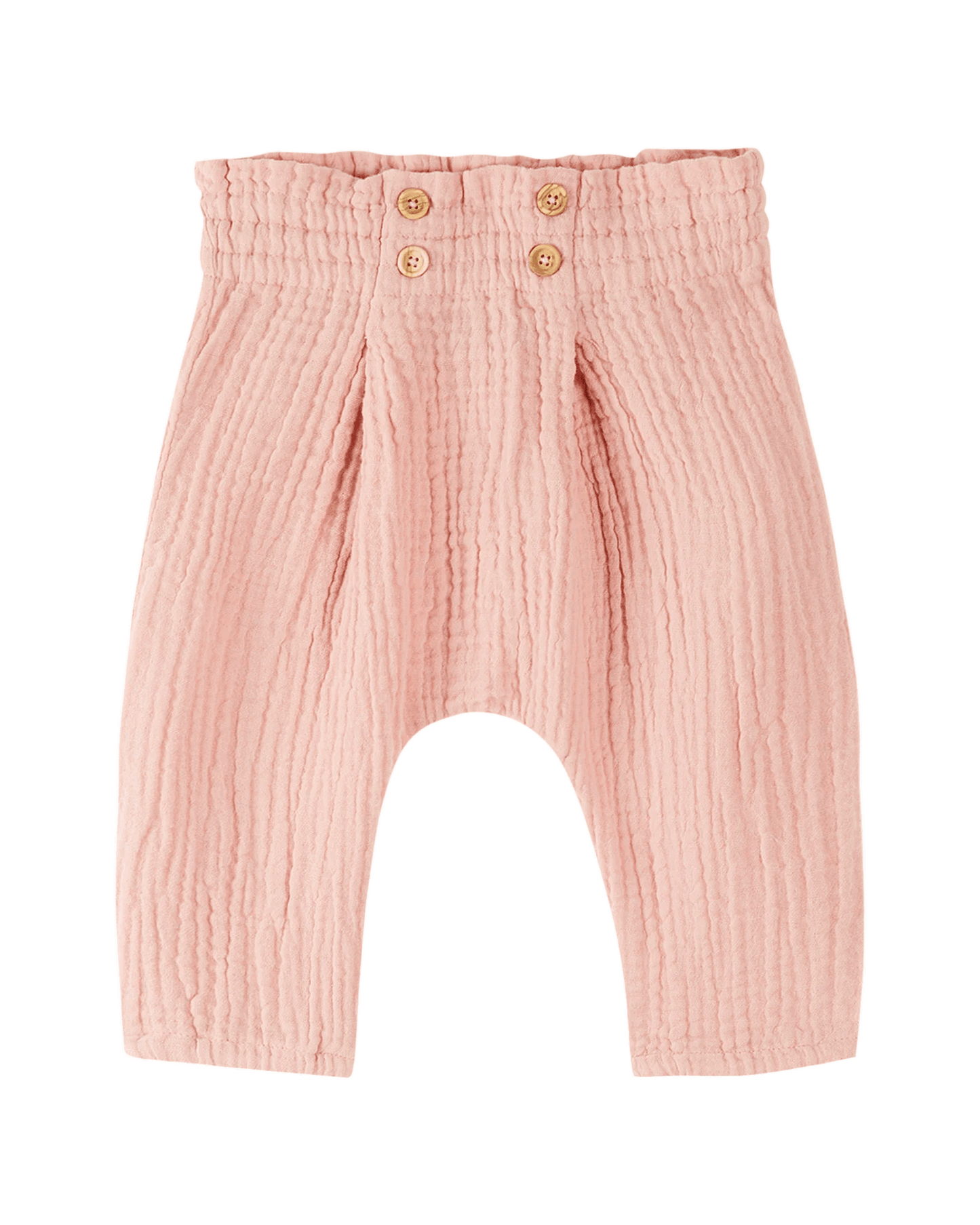 Pantalon sarouel gaze de coton pivoine